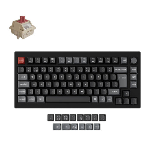 Collezione di tastiere meccaniche personalizzate wireless Keychron V1 Ultra 8K con layout ISO