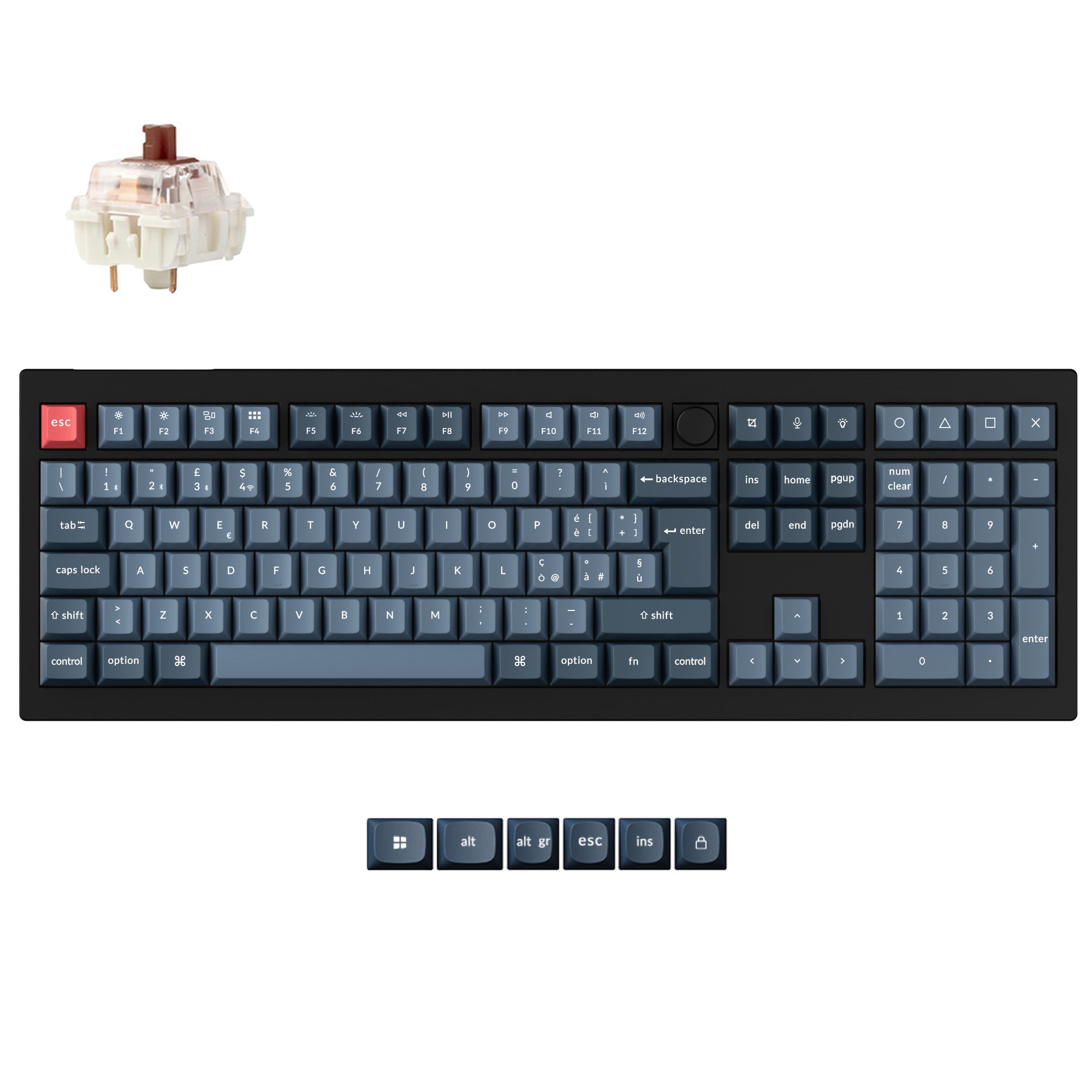 Keychron V6 Max QMK Wireless Custom Mechanical Keyboard ISO Layout Collection
