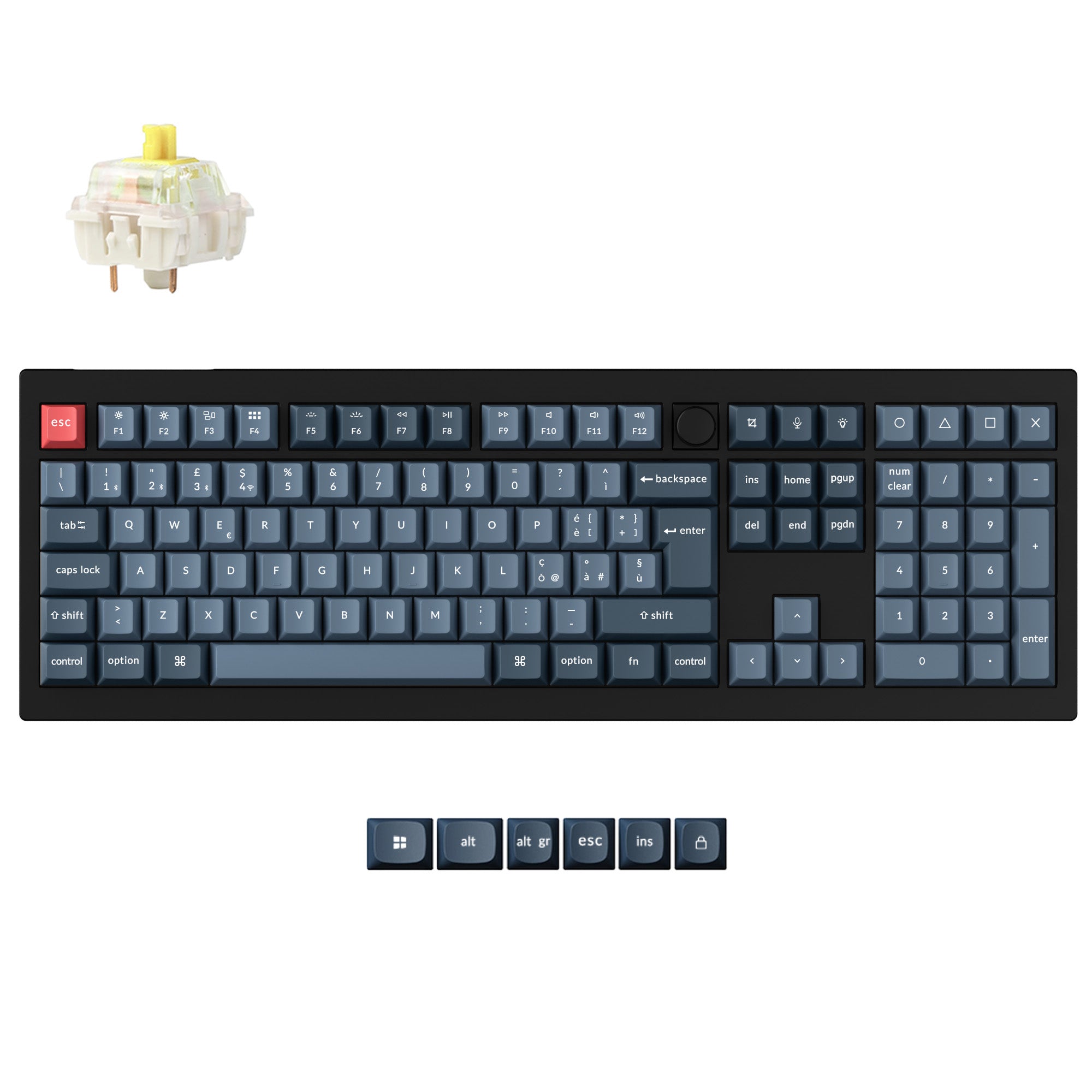 Keychron V6 Max QMK Wireless Custom Mechanical Keyboard ISO Layout Collection
