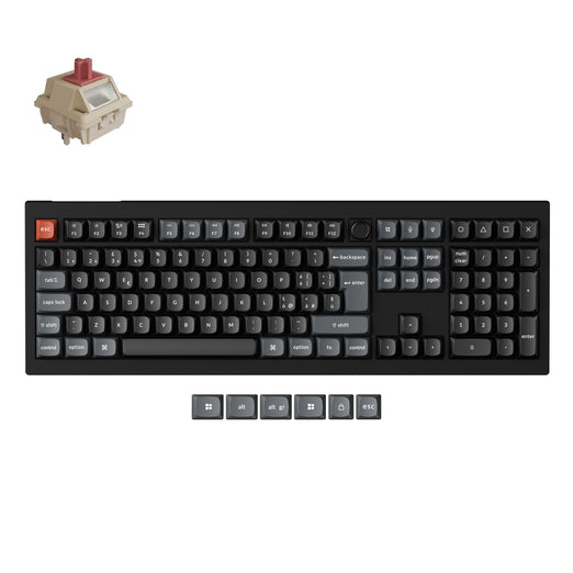 Collezione di tastiere meccaniche personalizzate wireless Keychron V6 Ultra 8K con layout ISO