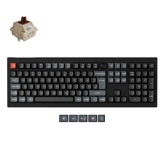 Collezione di tastiere meccaniche personalizzate wireless Keychron V6 Ultra 8K con layout ISO