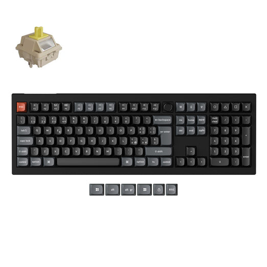 Collezione di tastiere meccaniche personalizzate wireless Keychron V6 Ultra 8K con layout ISO