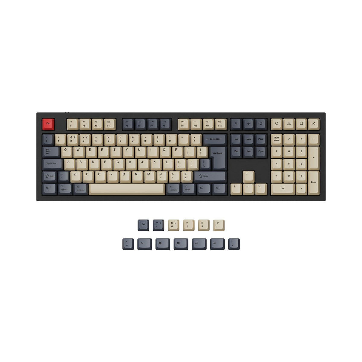 Set 152 Copritasti PBT Dye Sub Profilo Cherry - Tema Foresta Con Alci - Per Tastiere Meccaniche MX (61/64/75/87/104/108) Con Custodia - 4