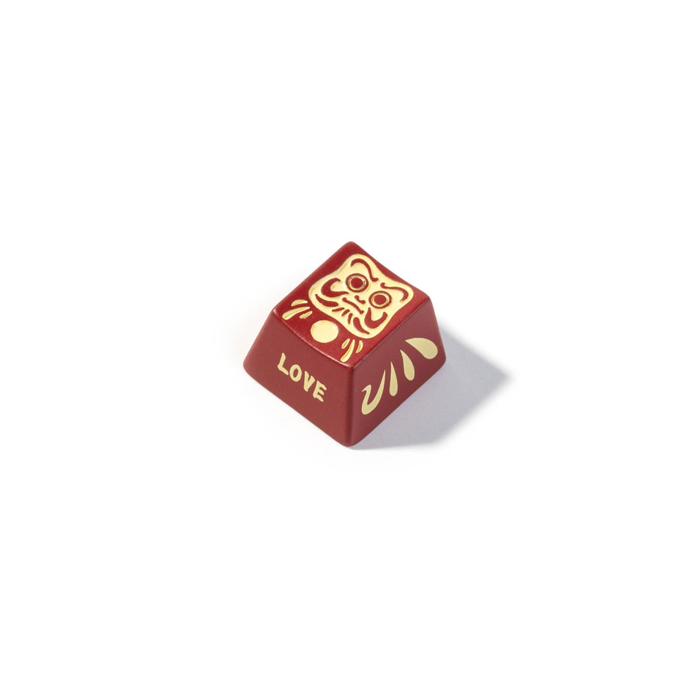 Portachiavi artigianale in metallo Keychron Daruma Doll