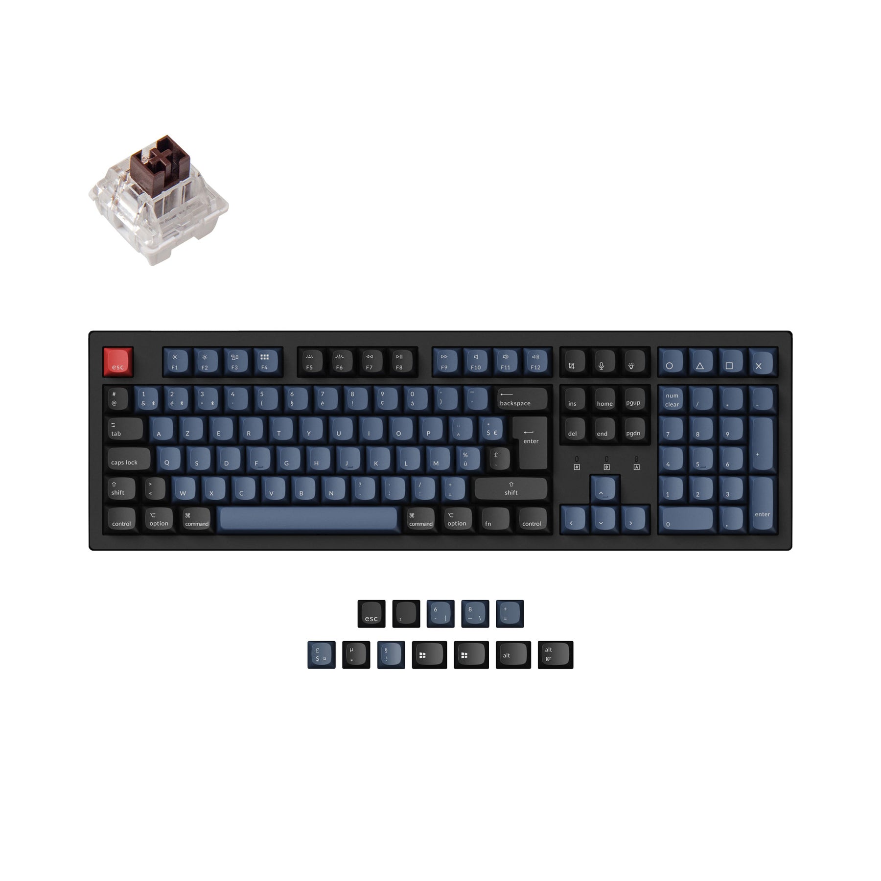 Keychron K10 Pro QMK/VIA Wireless Tastiera meccanica ISO Layout Collection