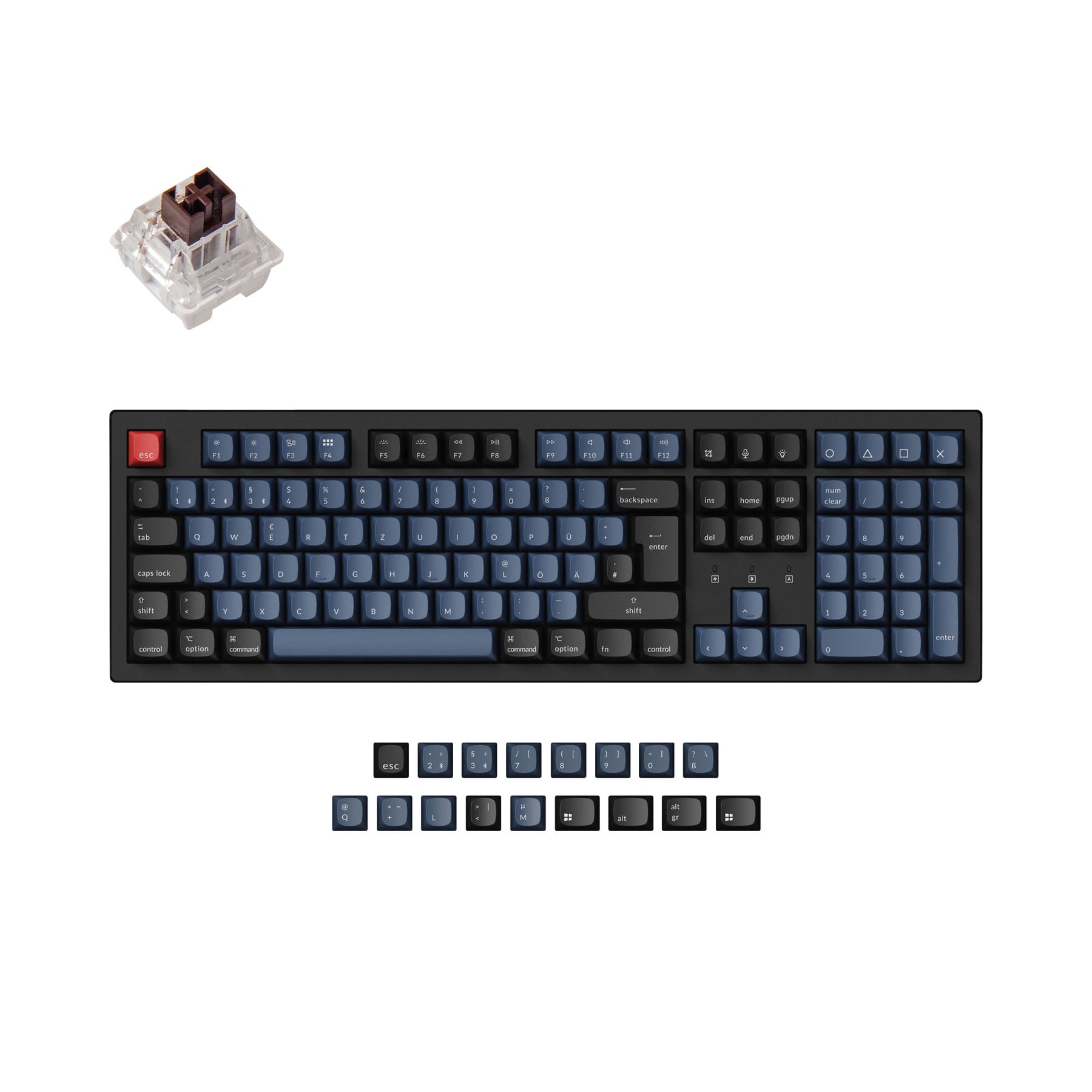 Keychron K10 Pro QMK/VIA Wireless Tastiera meccanica ISO Layout Collection