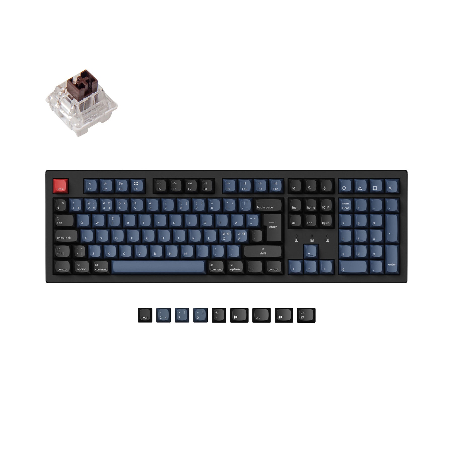Keychron K10 Pro QMK/VIA Wireless Tastiera meccanica ISO Layout Collection