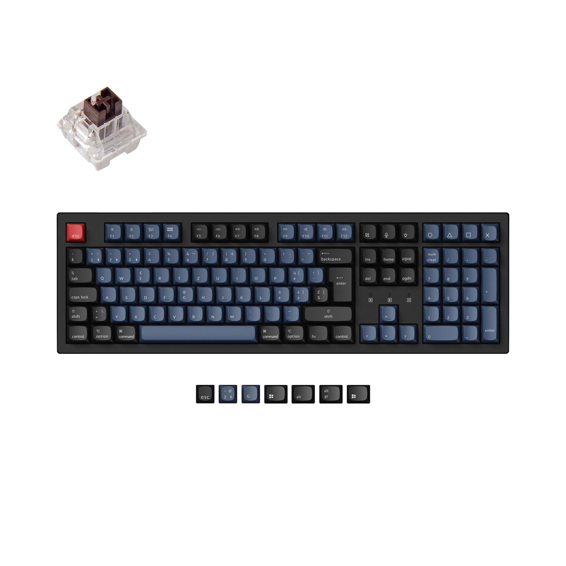 Keychron K10 Pro QMK/VIA Wireless Tastiera meccanica ISO Layout Collection