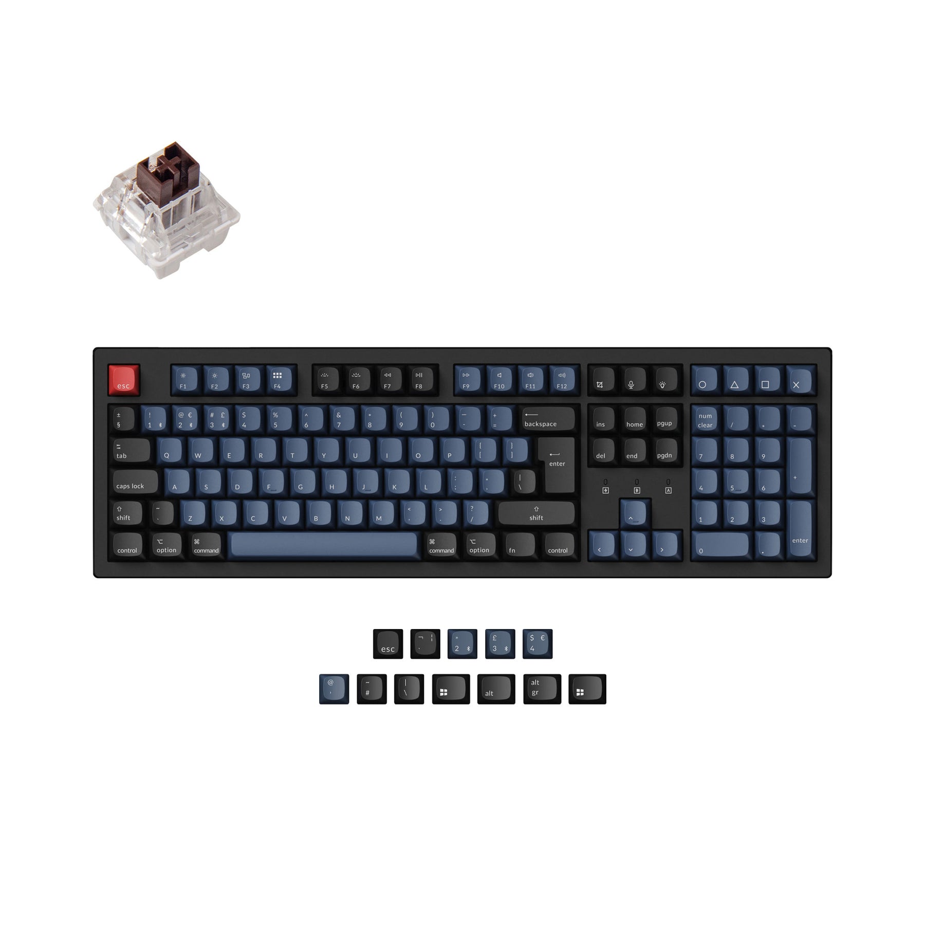 Keychron K10 Pro QMK/VIA Wireless Tastiera meccanica ISO Layout Collection