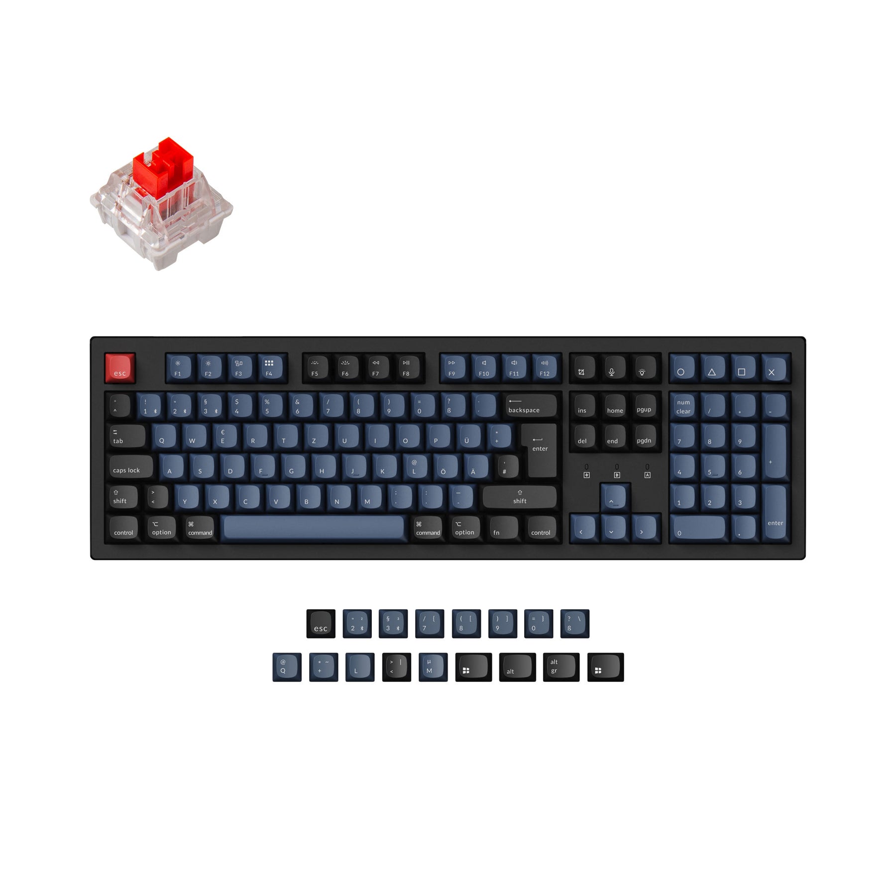 Keychron K10 Pro QMK/VIA Wireless Tastiera meccanica ISO Layout Collection