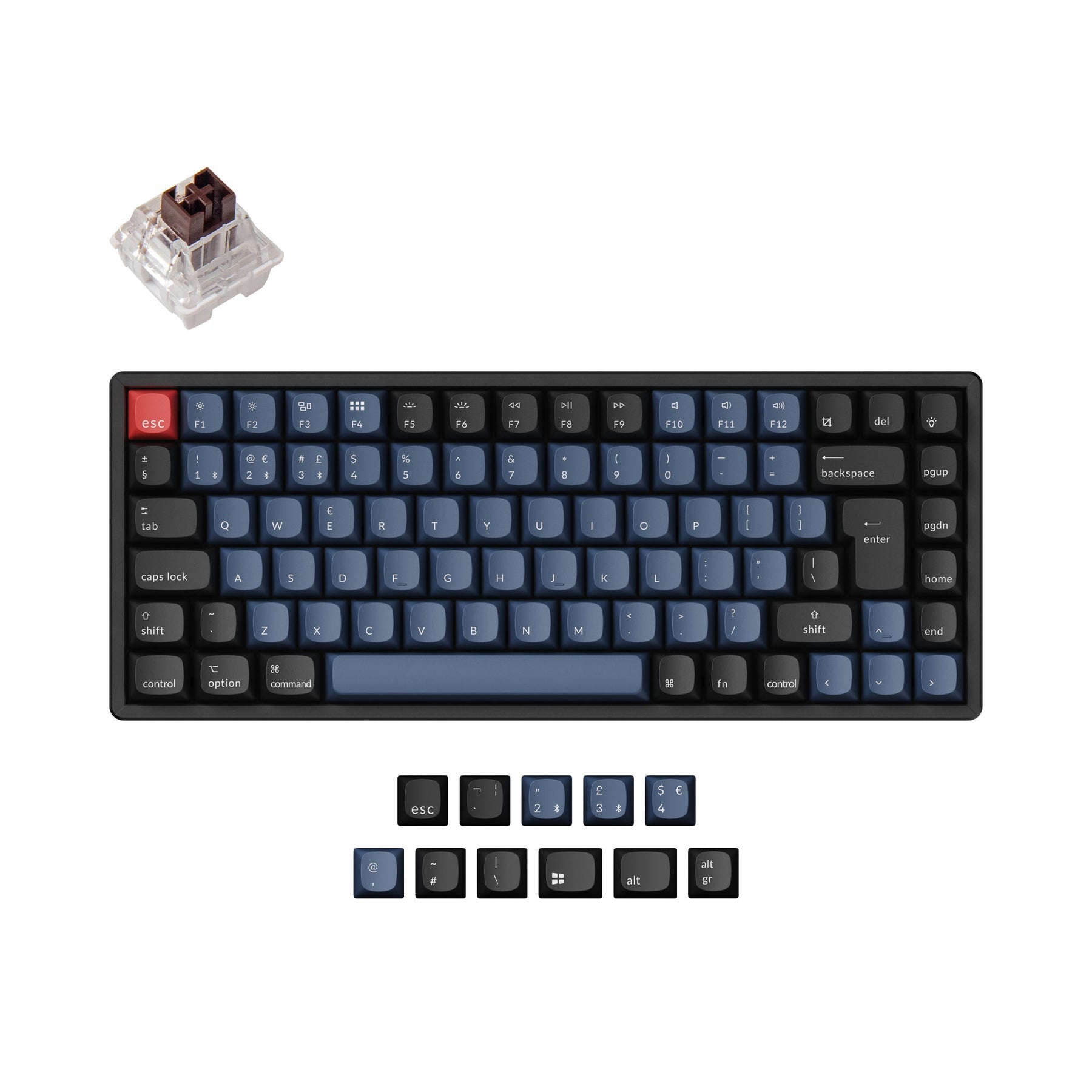 Keychron K2 Pro QMK/VIA Wireless Tastiera meccanica ISO Layout Collection