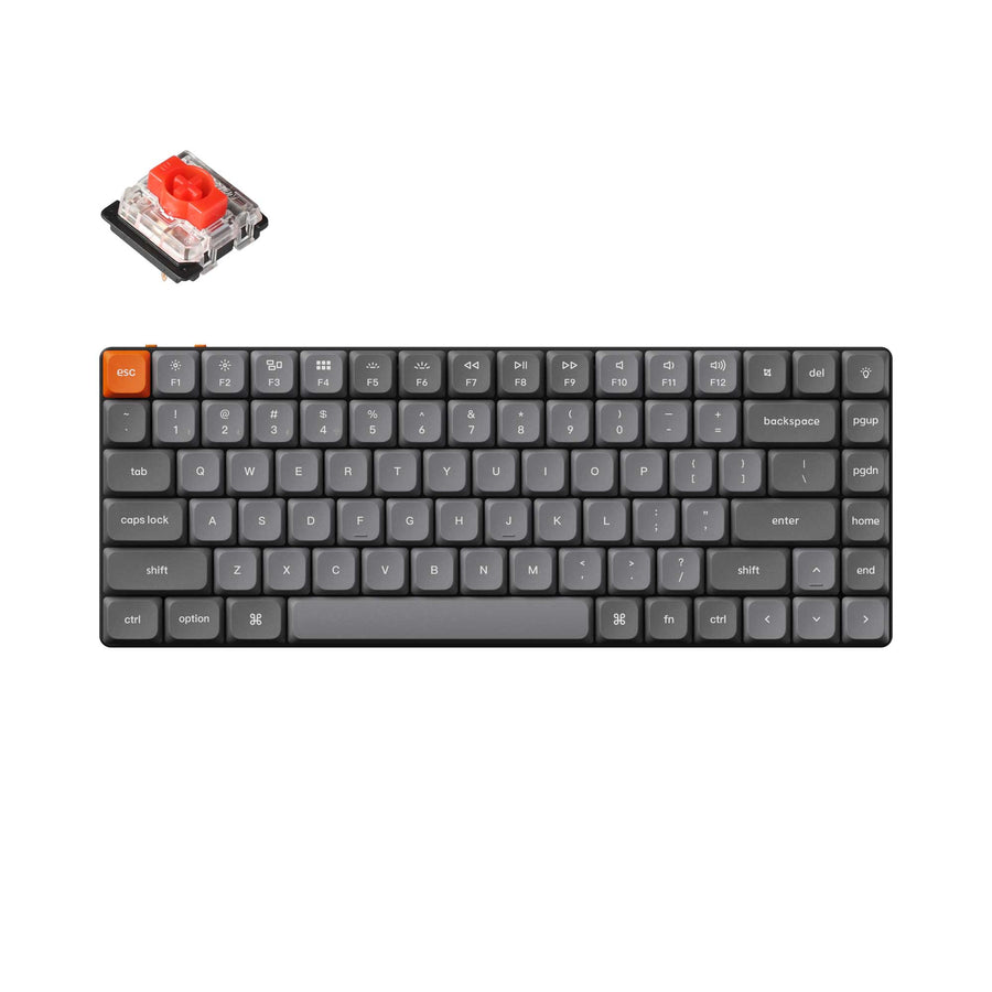 Keychron Red Keychron K3 Max QMK/VIA Wireless Custom Mechanical Keyboard – Keychron ...