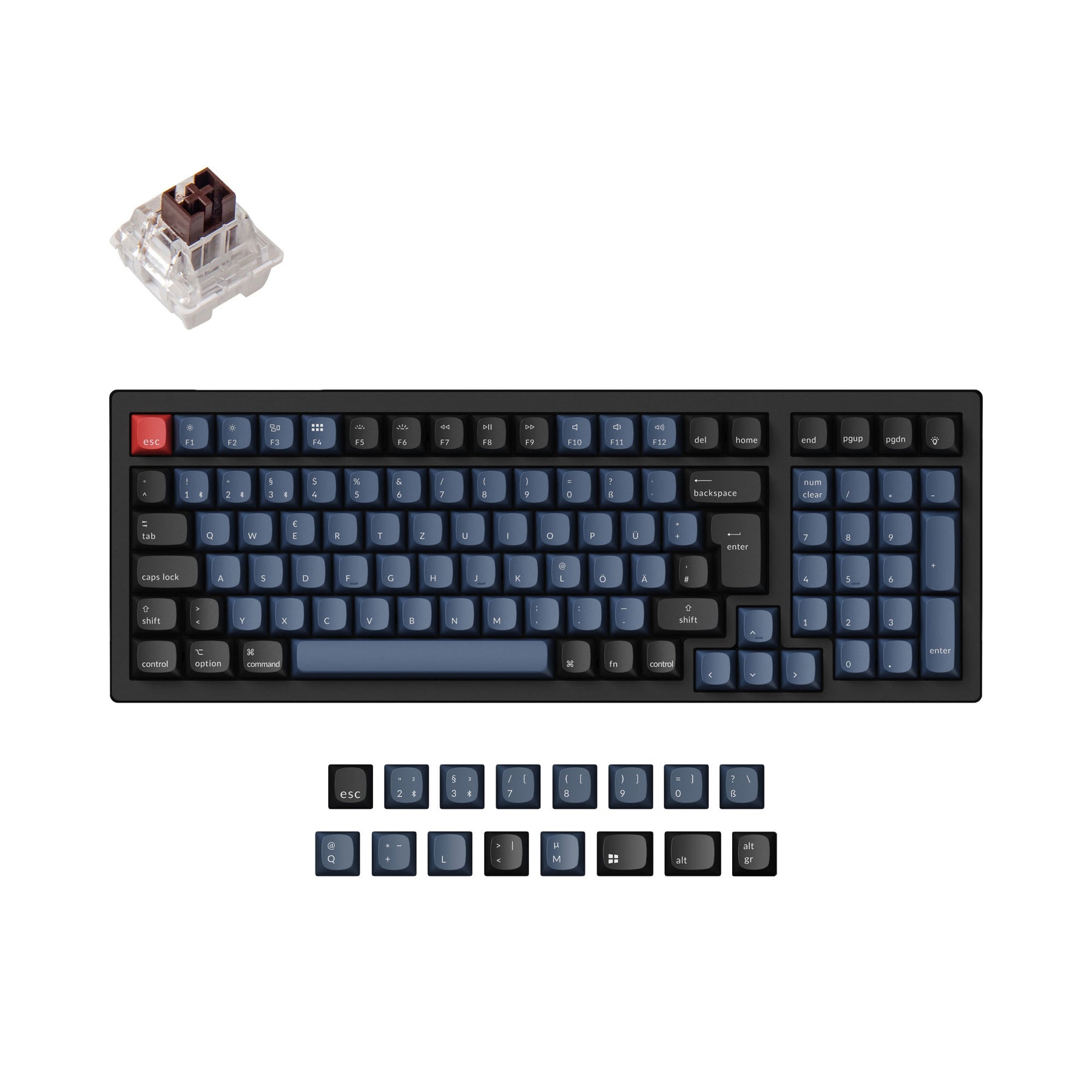 Keychron K4 Pro QMK/VIA Wireless Tastiera meccanica ISO Layout Collection
