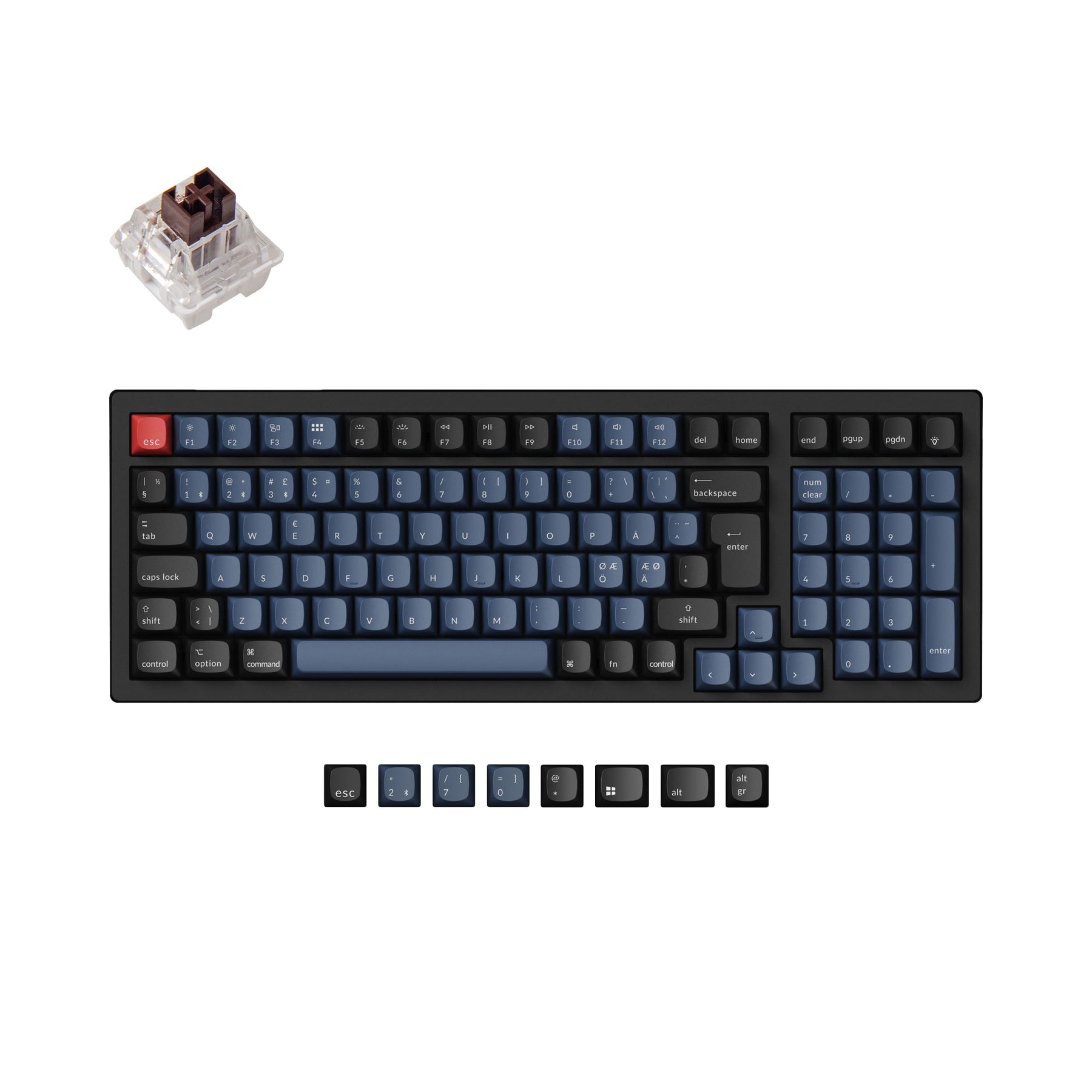 Keychron K4 Pro QMK/VIA Wireless Tastiera meccanica ISO Layout Collection
