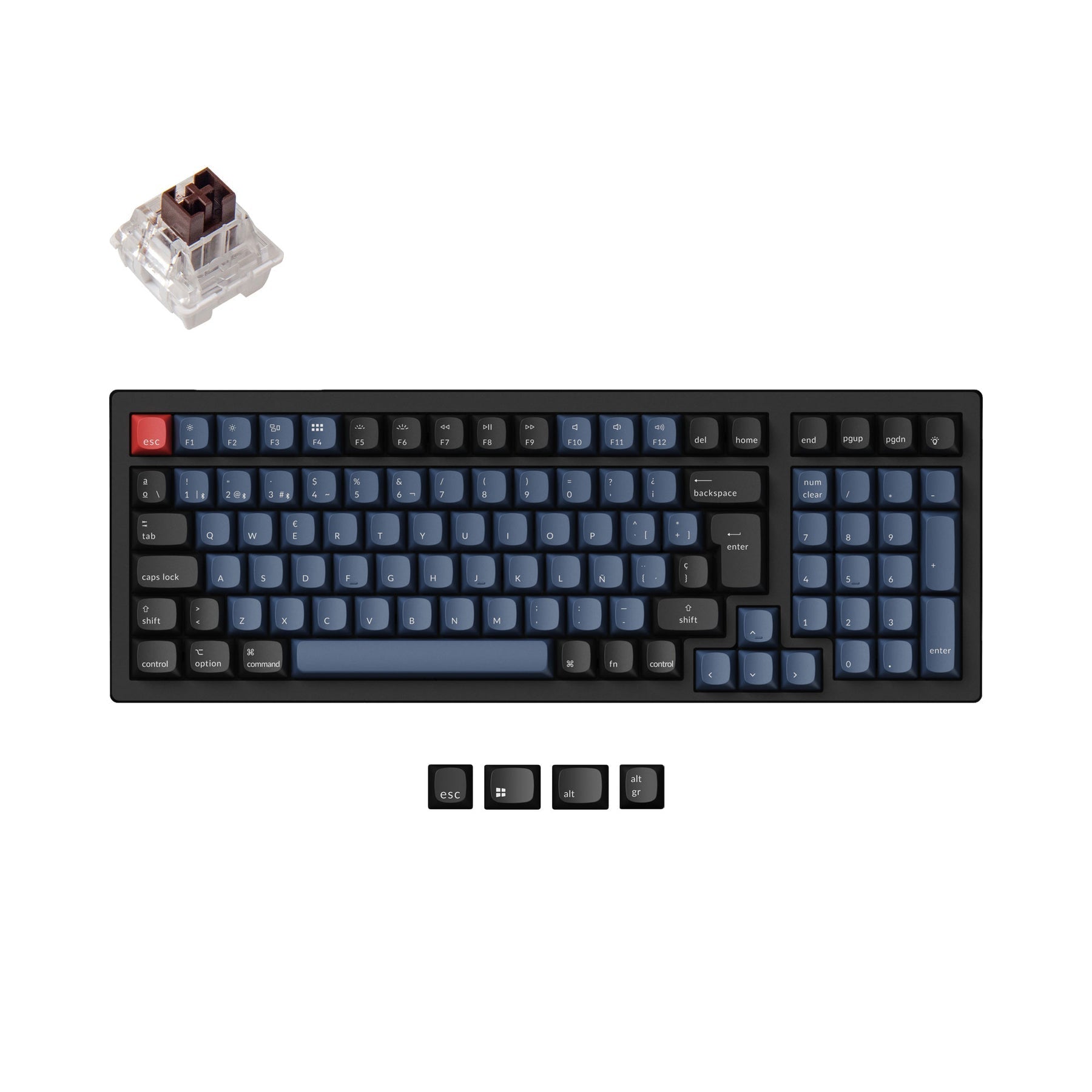 Keychron K4 Pro QMK/VIA Wireless Tastiera meccanica ISO Layout Collection