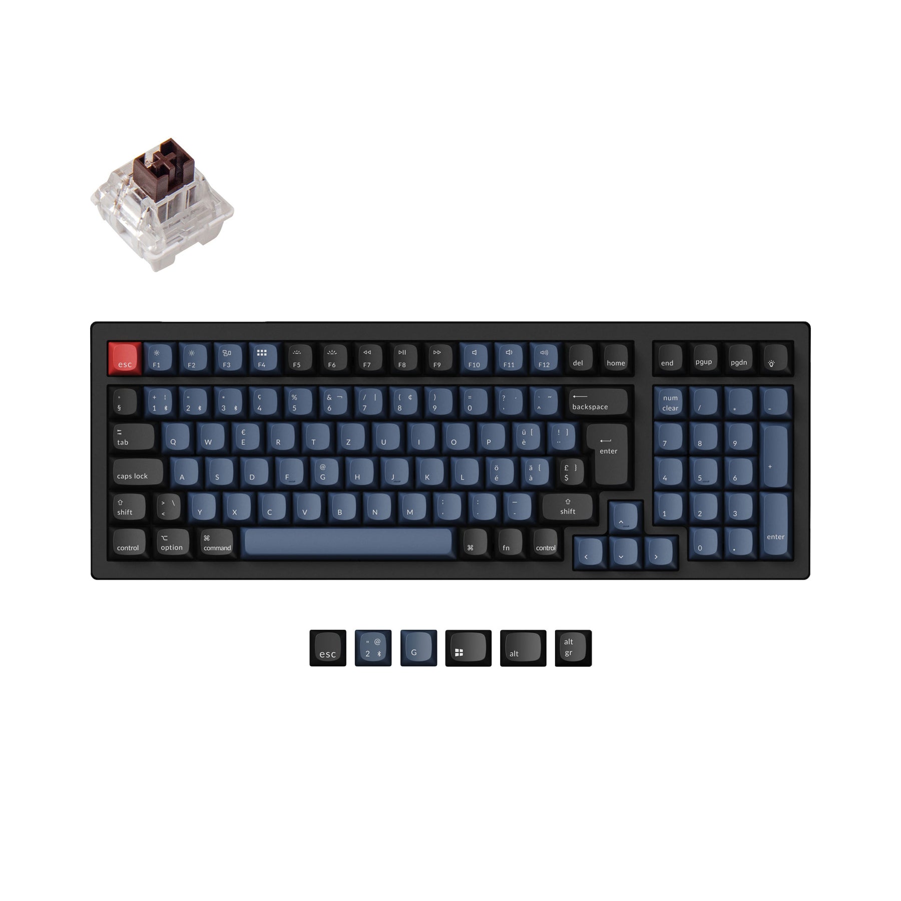 Keychron K4 Pro QMK/VIA Wireless Tastiera meccanica ISO Layout Collection
