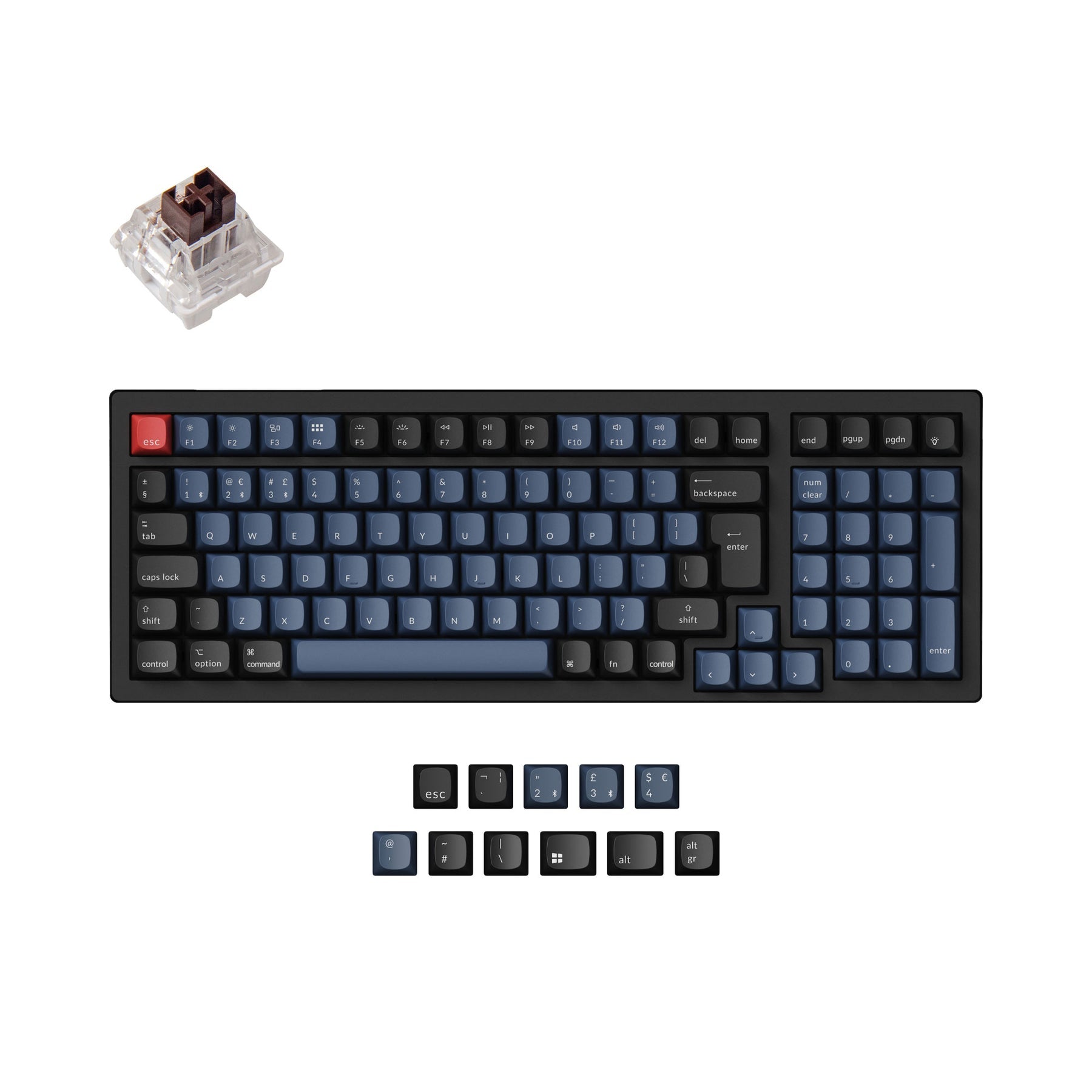 Keychron K4 Pro QMK/VIA Wireless Tastiera meccanica ISO Layout Collection