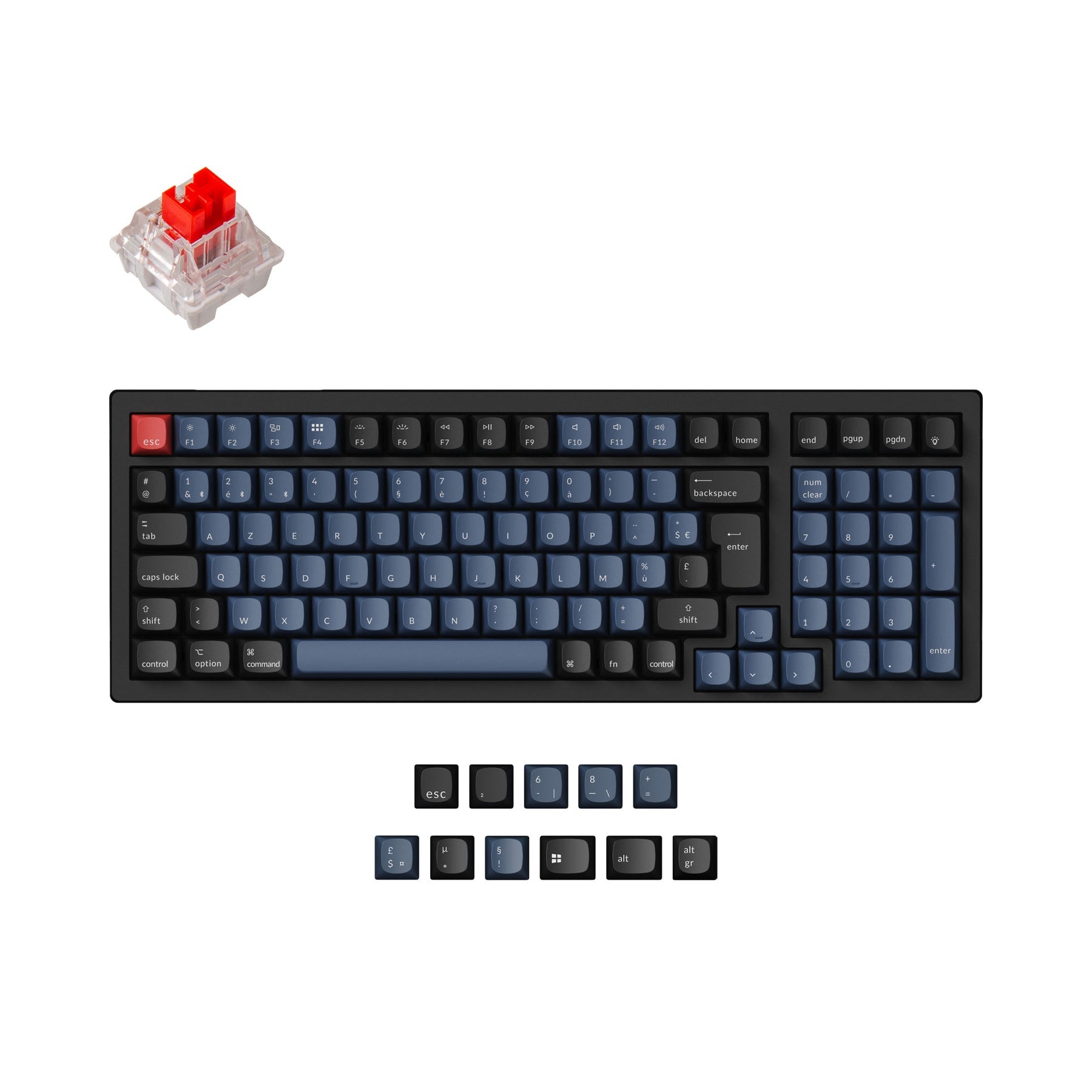 Keychron K4 Pro QMK/VIA Wireless Tastiera meccanica ISO Layout Collection