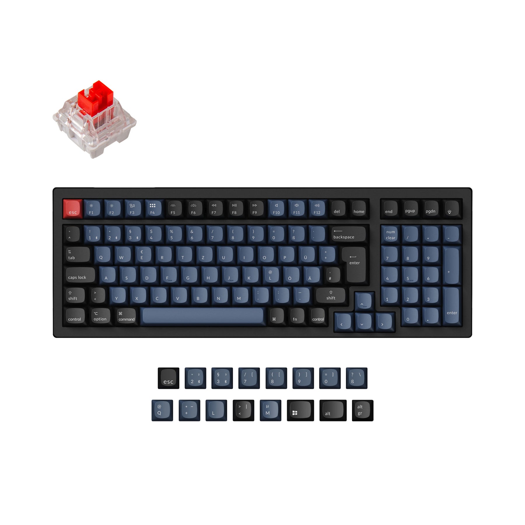 Keychron K4 Pro QMK/VIA Wireless Tastiera meccanica ISO Layout Collection
