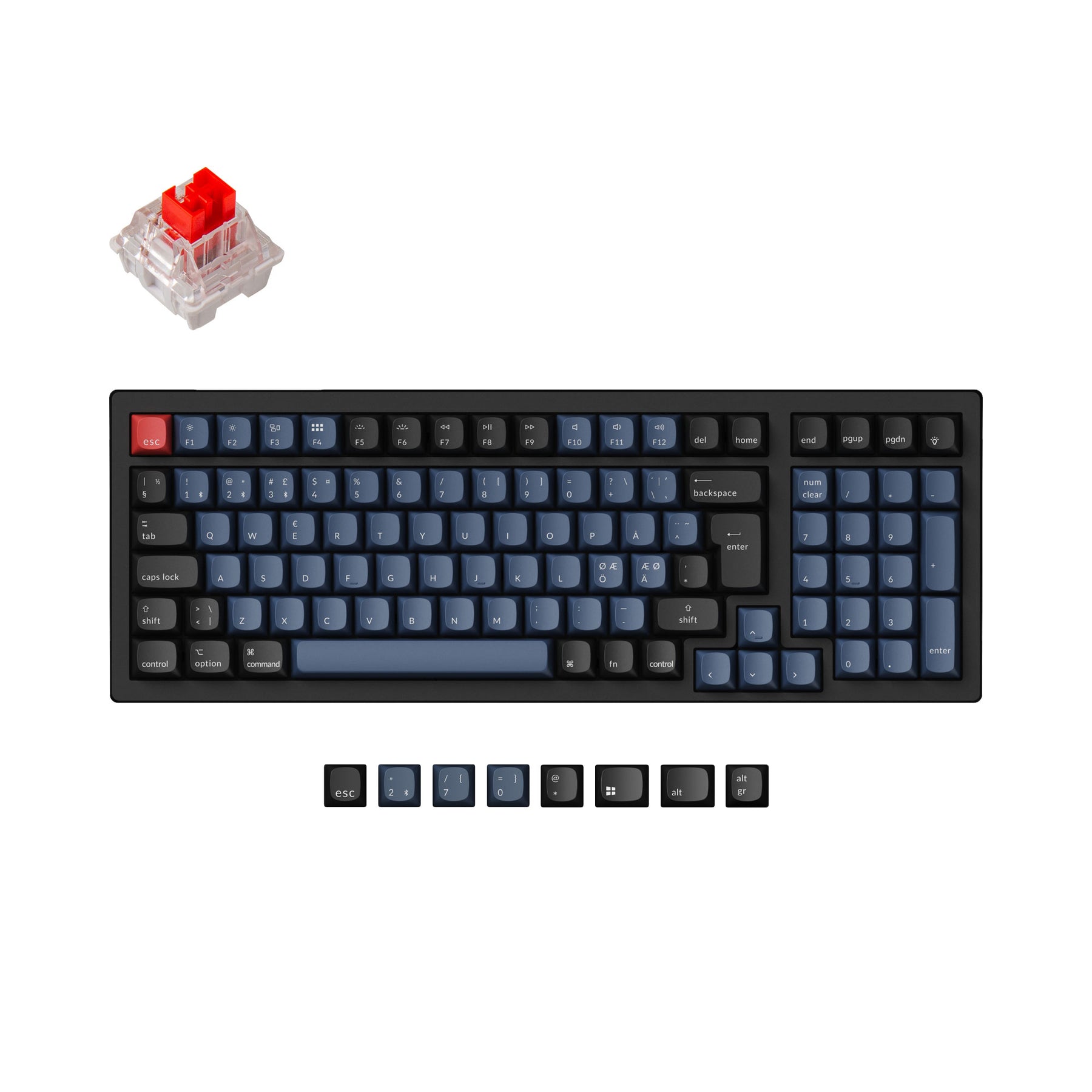 Keychron K4 Pro QMK/VIA Wireless Tastiera meccanica ISO Layout Collection