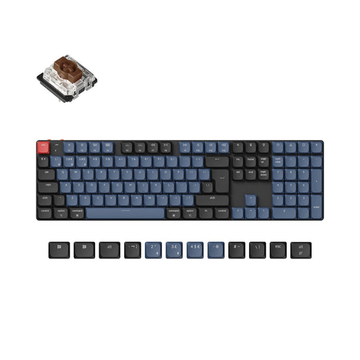 Collezione di layout ISO di tastiere meccaniche personalizzate wireless Keychron K5 Pro QMK/VIA