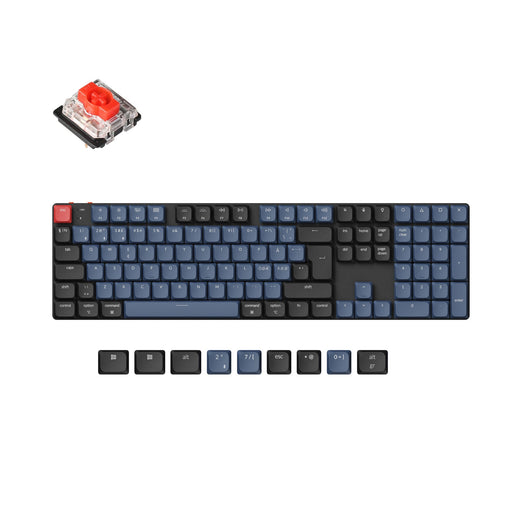 Collezione di layout ISO di tastiere meccaniche personalizzate wireless Keychron K5 Pro QMK/VIA