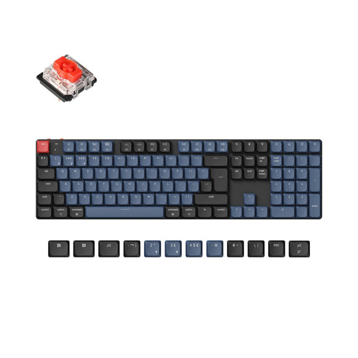 Collezione di layout ISO di tastiere meccaniche personalizzate wireless Keychron K5 Pro QMK/VIA