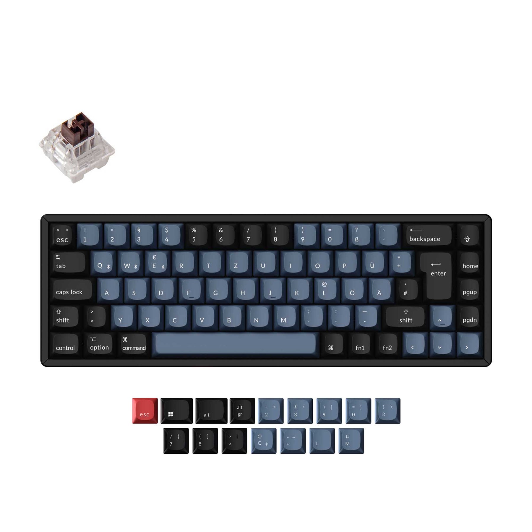 Keychron K6 Pro QMK/VIA Wireless Tastiera meccanica ISO Layout Collection