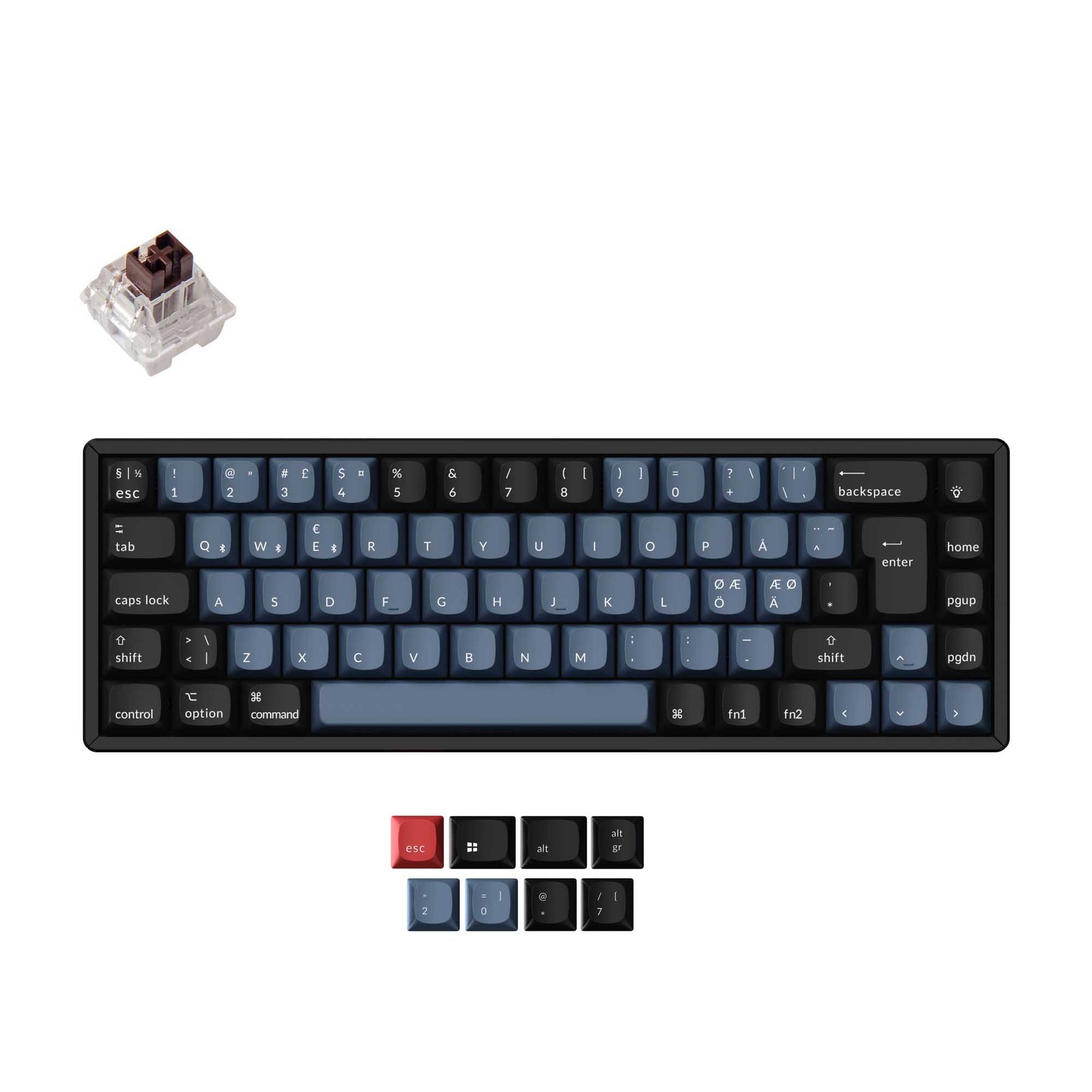 Keychron K6 Pro QMK/VIA Wireless Tastiera meccanica ISO Layout Collection
