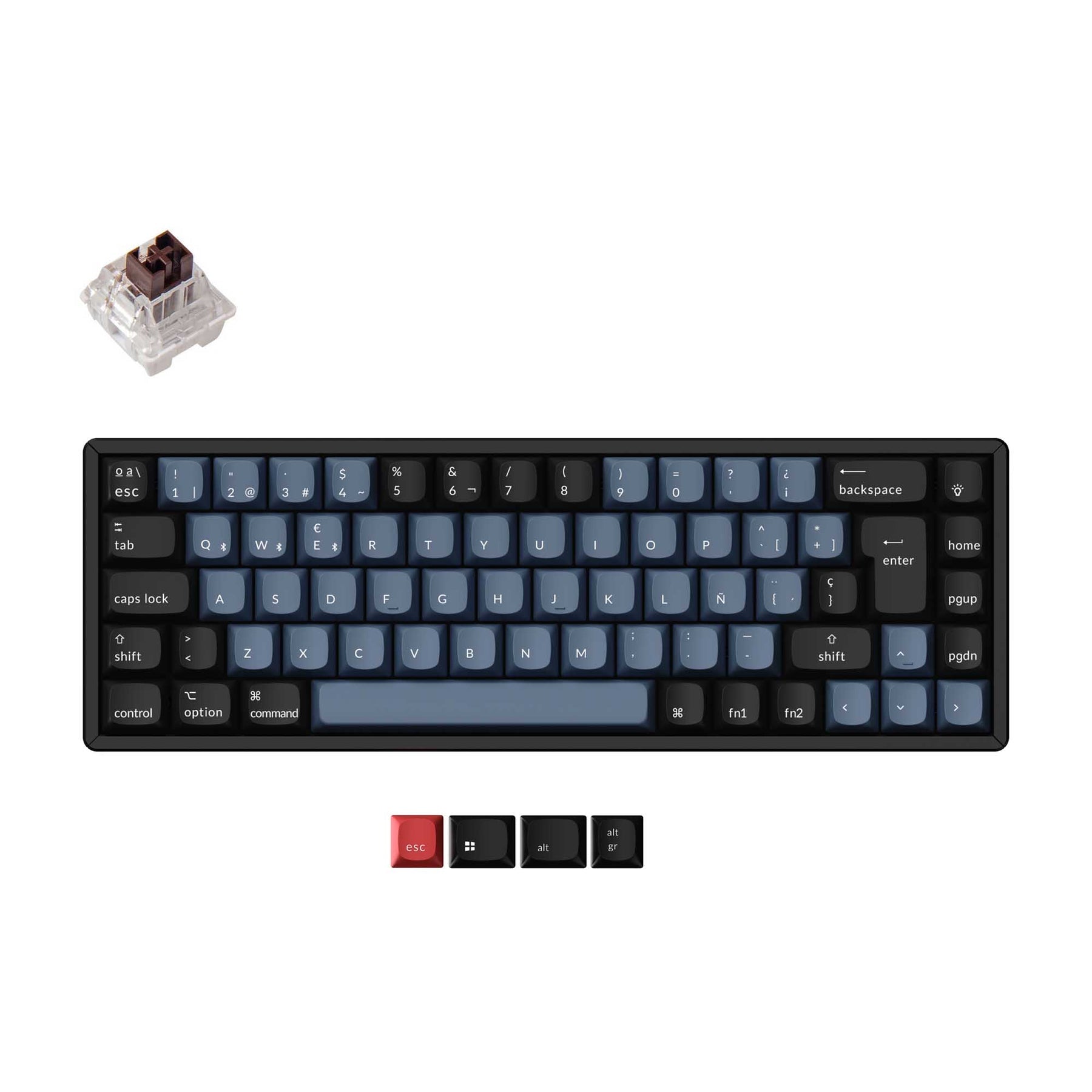 Keychron K6 Pro QMK/VIA Wireless Tastiera meccanica ISO Layout Collection