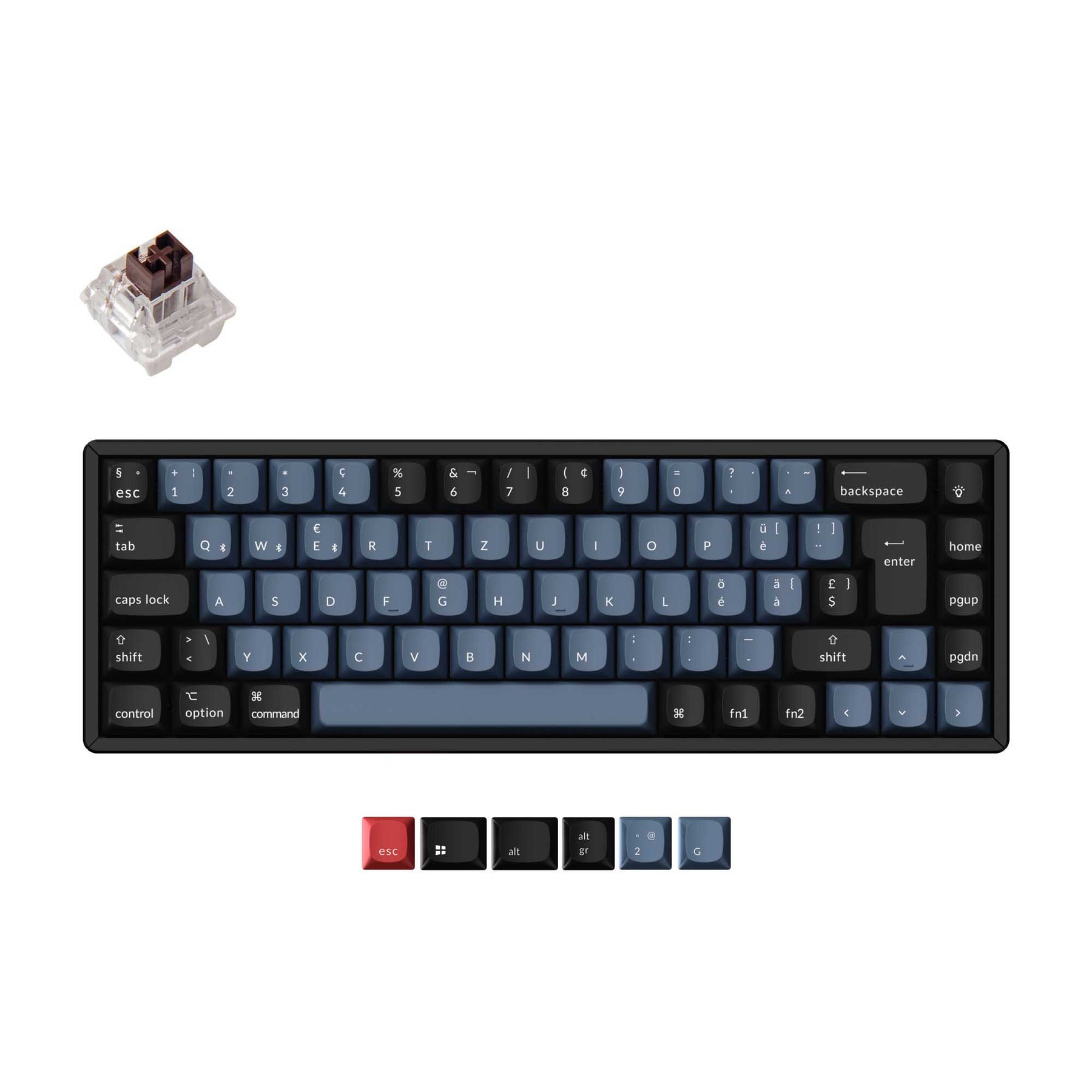 Keychron K6 Pro QMK/VIA Wireless Tastiera meccanica ISO Layout Collection