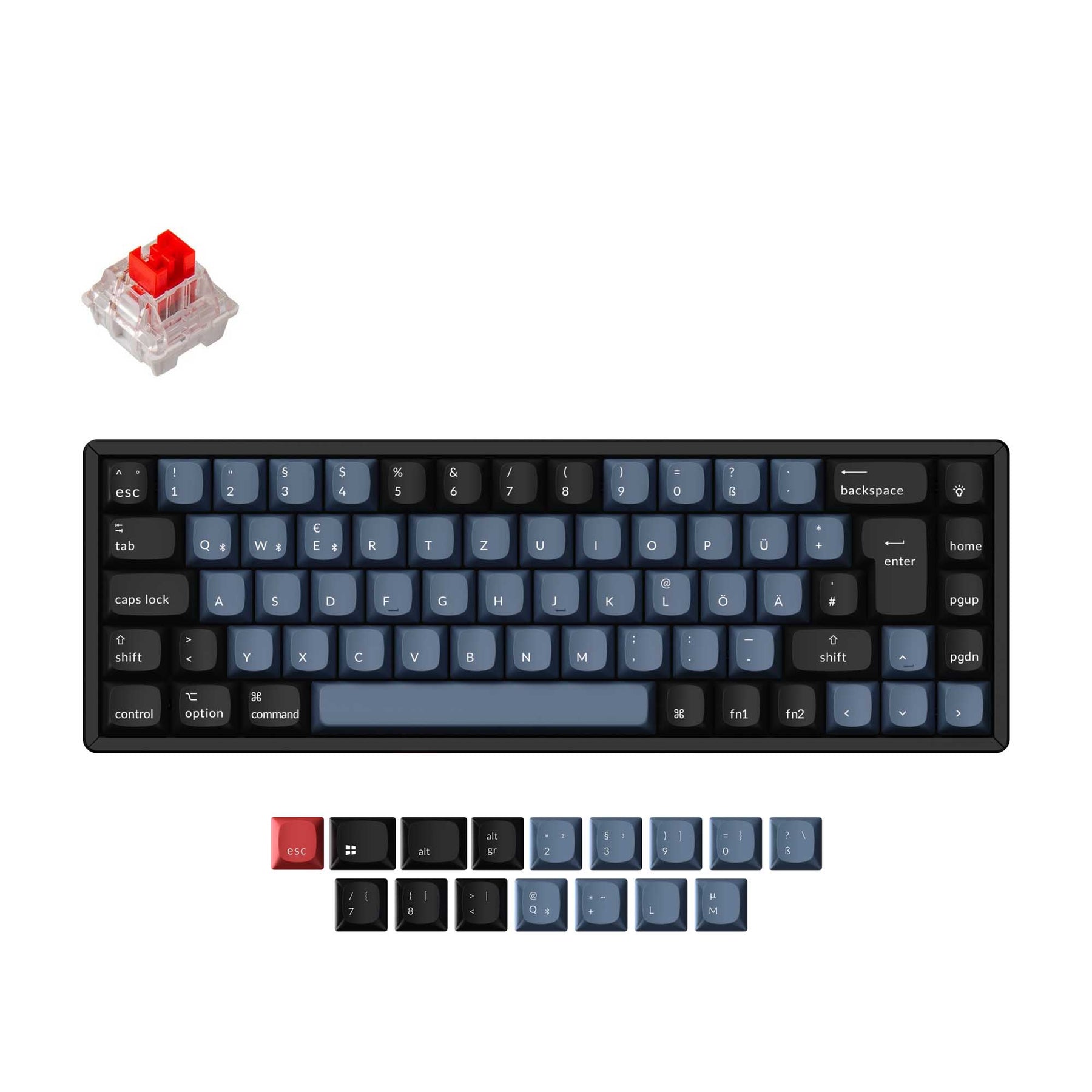 Keychron K6 Pro QMK/VIA Wireless Tastiera meccanica ISO Layout Collection