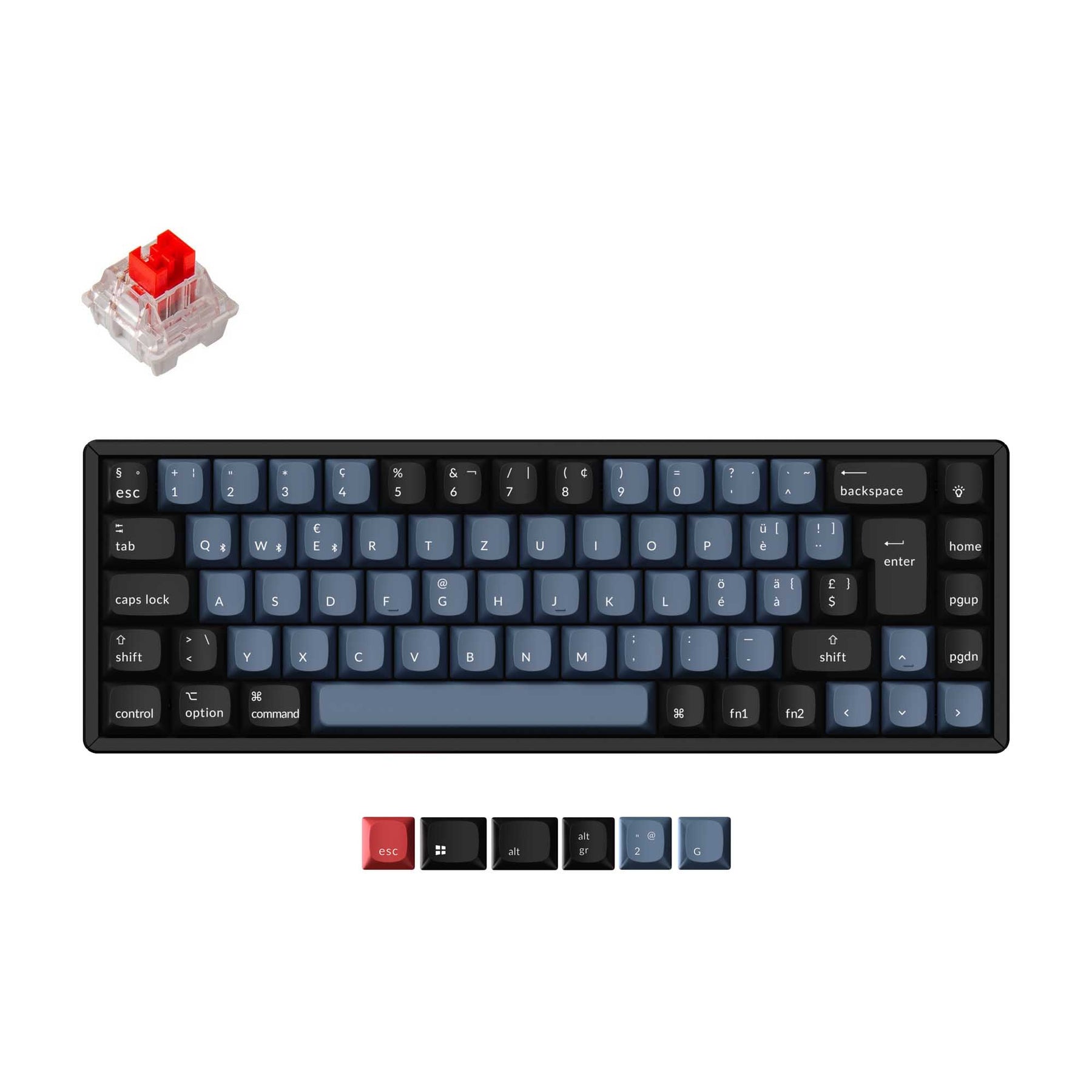 Keychron K6 Pro QMK/VIA Wireless Tastiera meccanica ISO Layout Collection