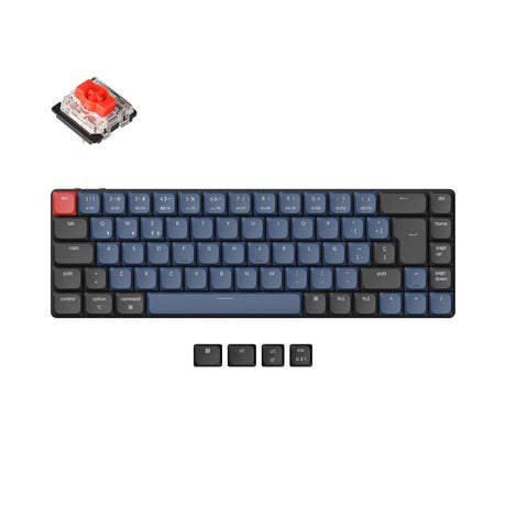 Collezione di layout ISO di tastiere meccaniche personalizzate wireless Keychron K7 Pro QMK/VIA