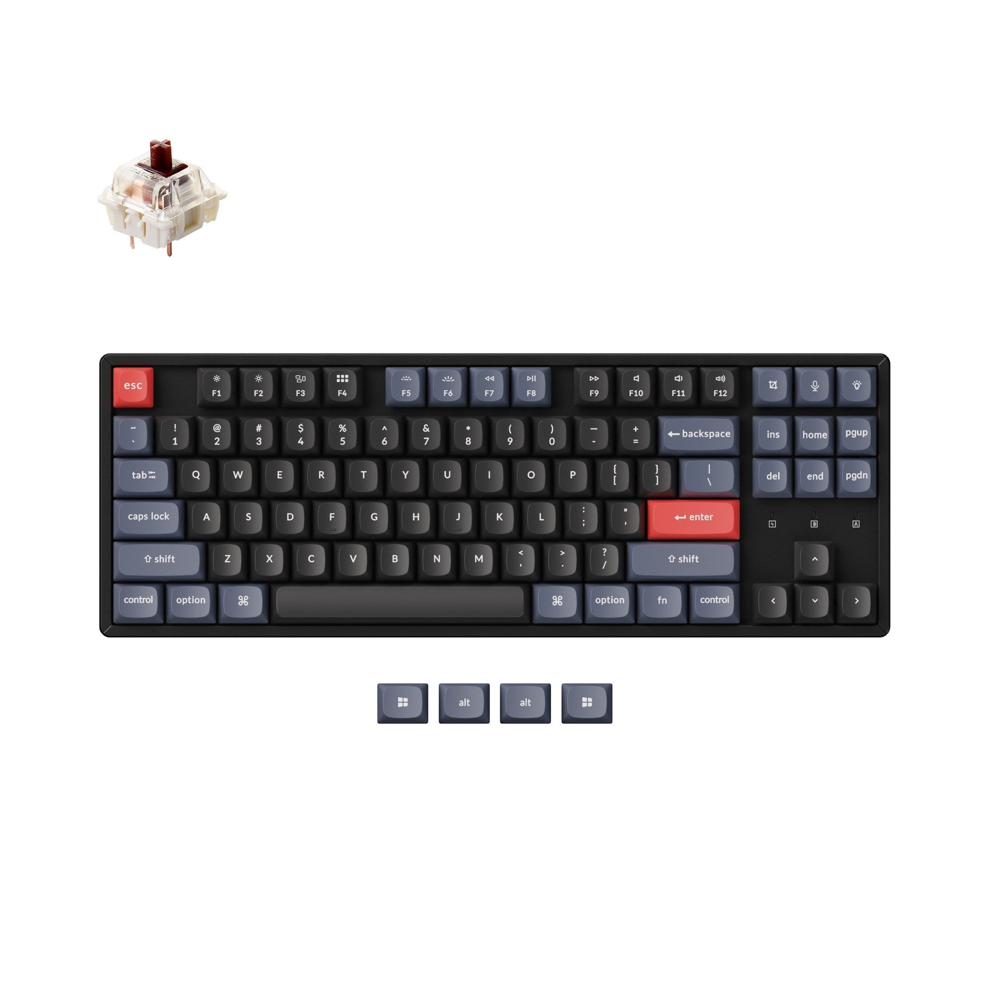 Black Transparent OSA Full Set Keycap Set – Keychron Italy