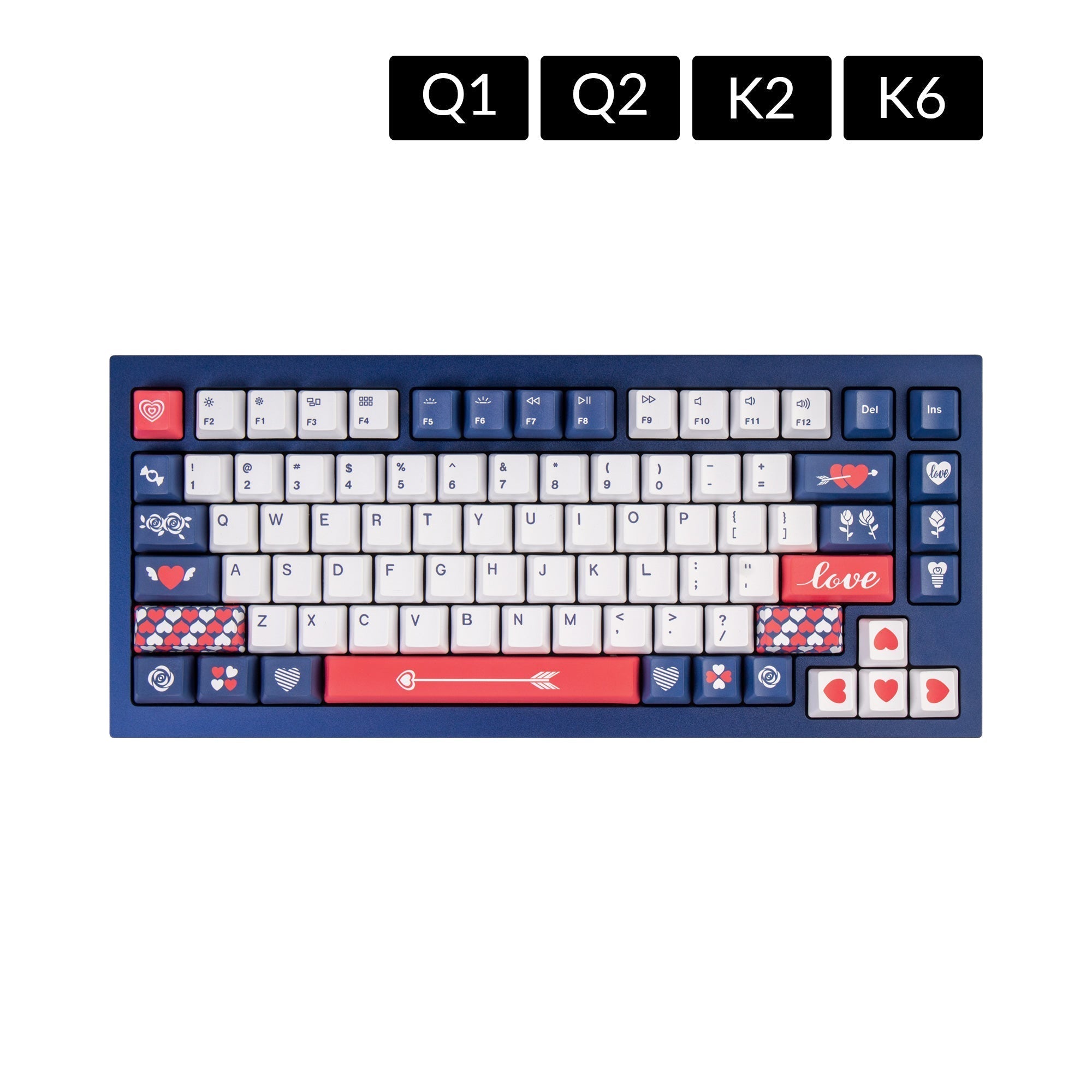Set copritasti PBT colorante OEM - Amore 