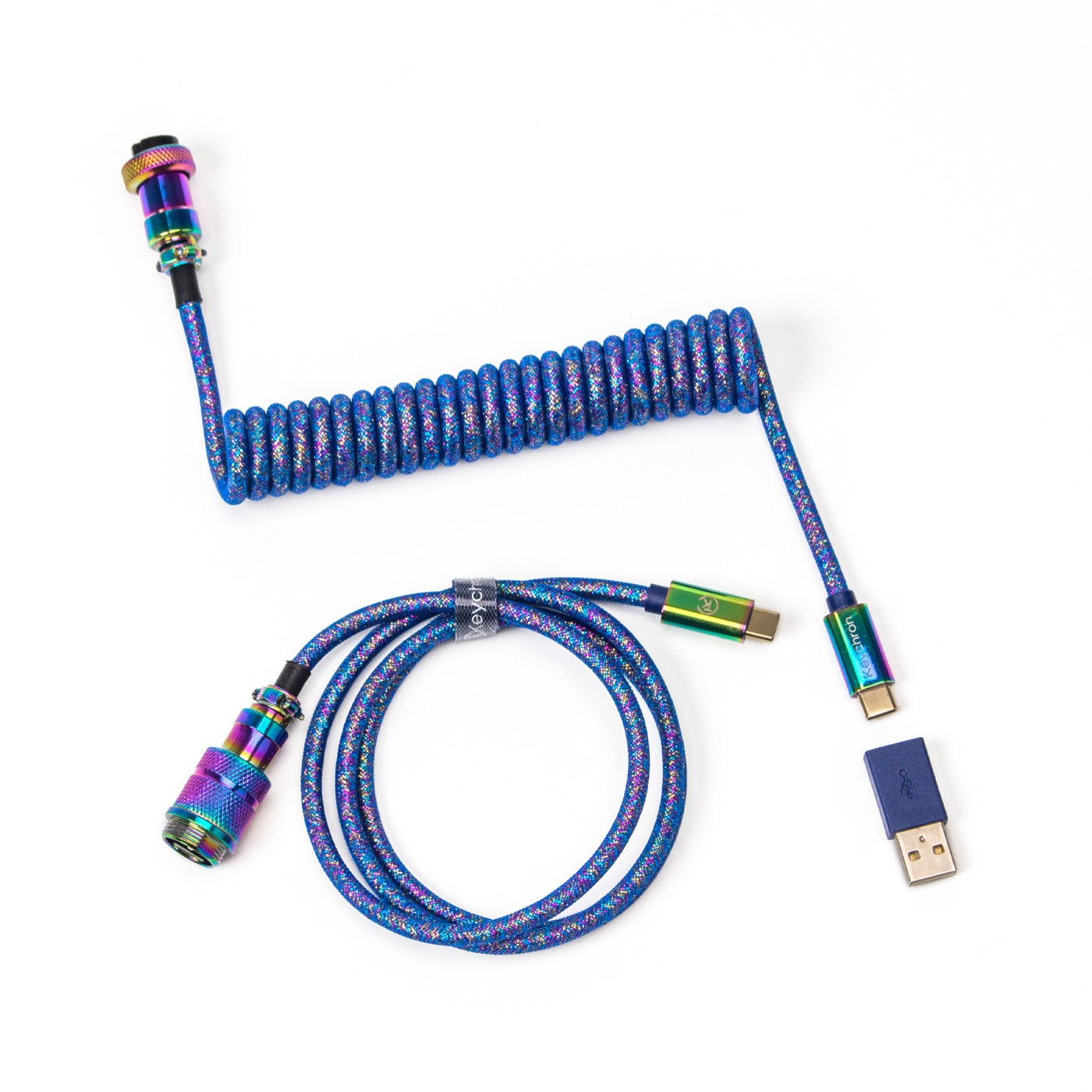 Trasformatore con cavo spirale EV Charger Tipo 2 con spina CEE blu 32A Trasformatore con cavo spirale EV Charger Tipo 2 con spina CEE blu 32A