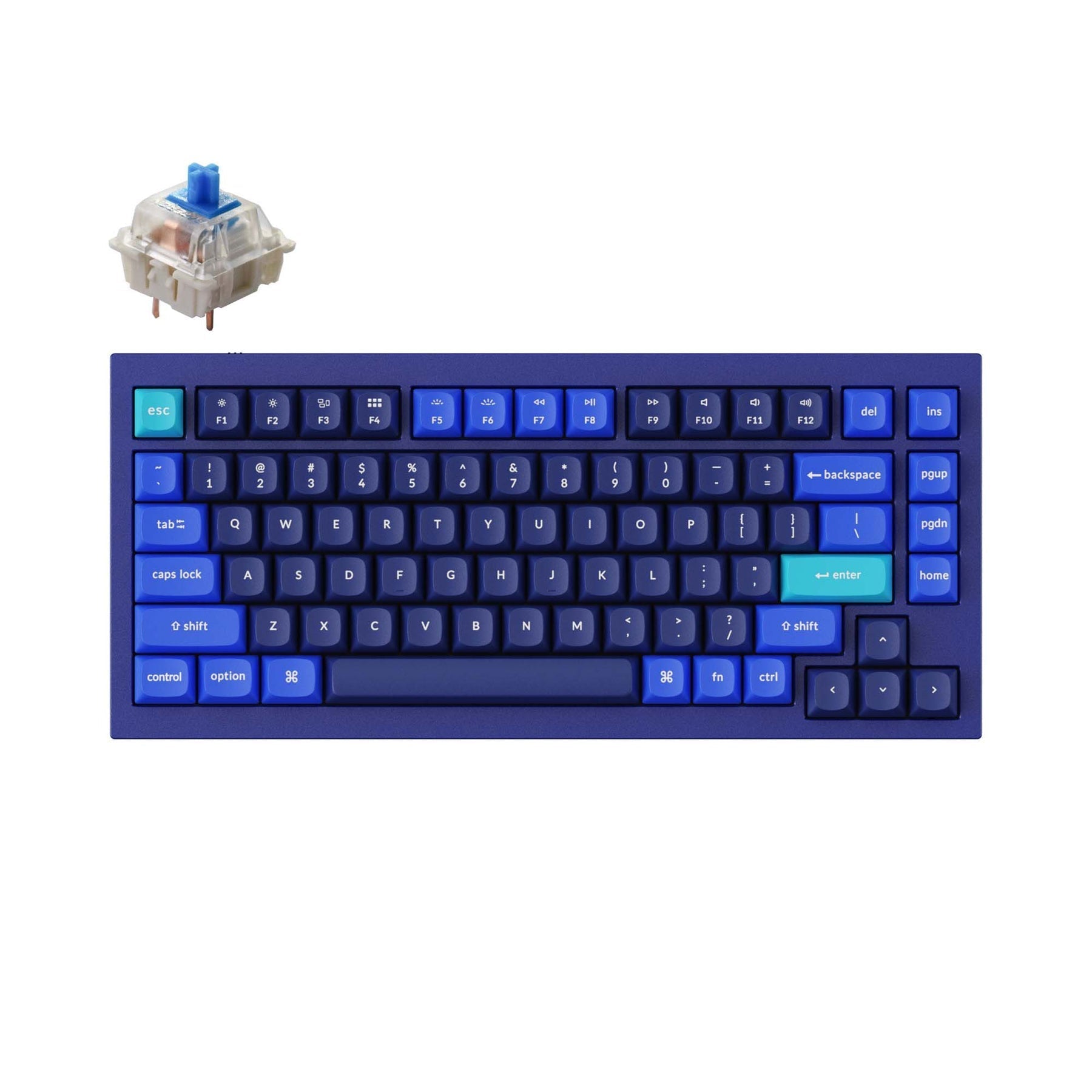 Tastiera meccanica personalizzata Keychron Q1 QMK (layout ANSI USA) - Versione 2