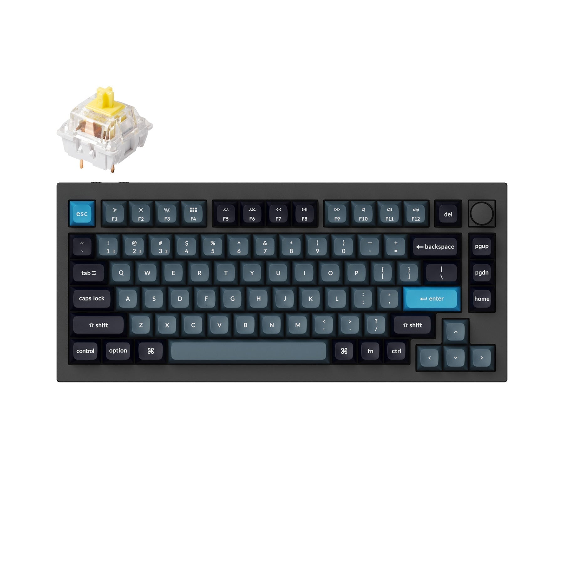 Keychron Q1 Pro QMK/VIA tastiera meccanica senza fili (layout USB ANSI)
