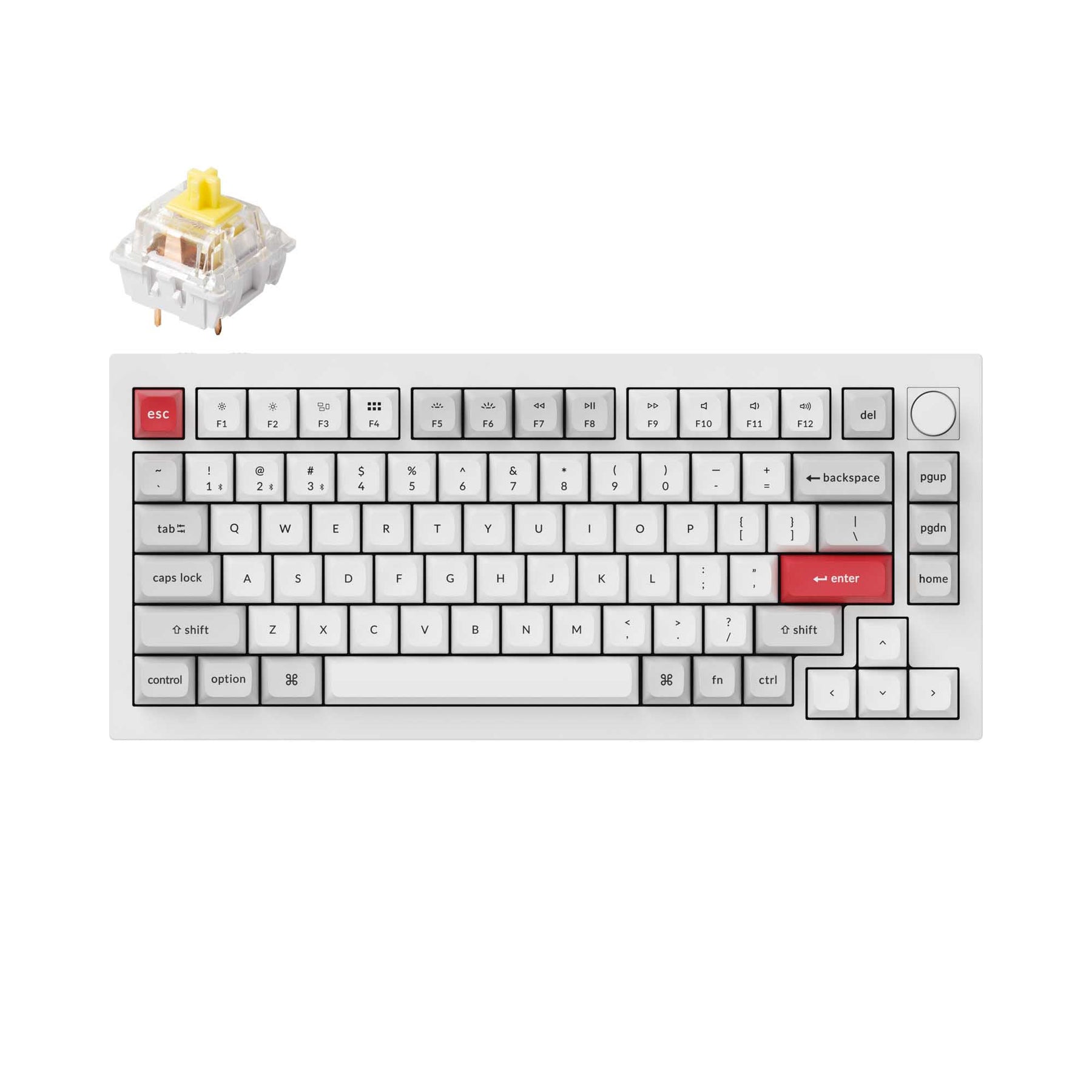 Keychron Q1 Pro QMK/VIA tastiera meccanica senza fili (layout USB ANSI)