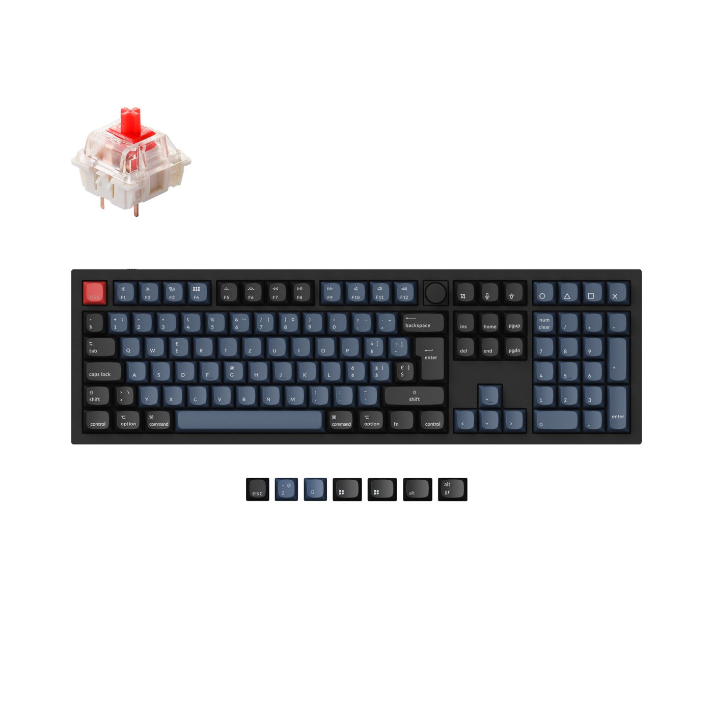 Keychron Q6 QMK Custom Mechanical Keyboard ISO Layout Collection