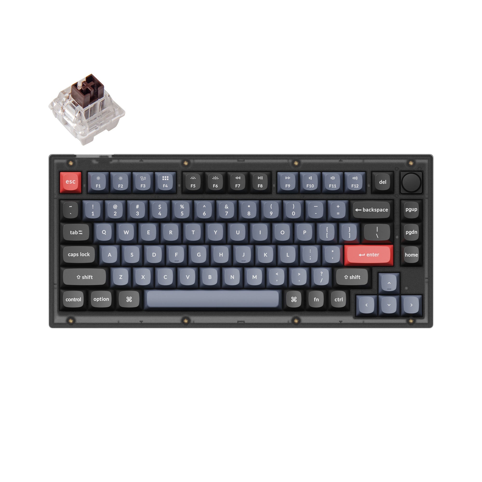 Keychron V1 QMK Custom Mechanical Keyboard (US ANSI Layout)