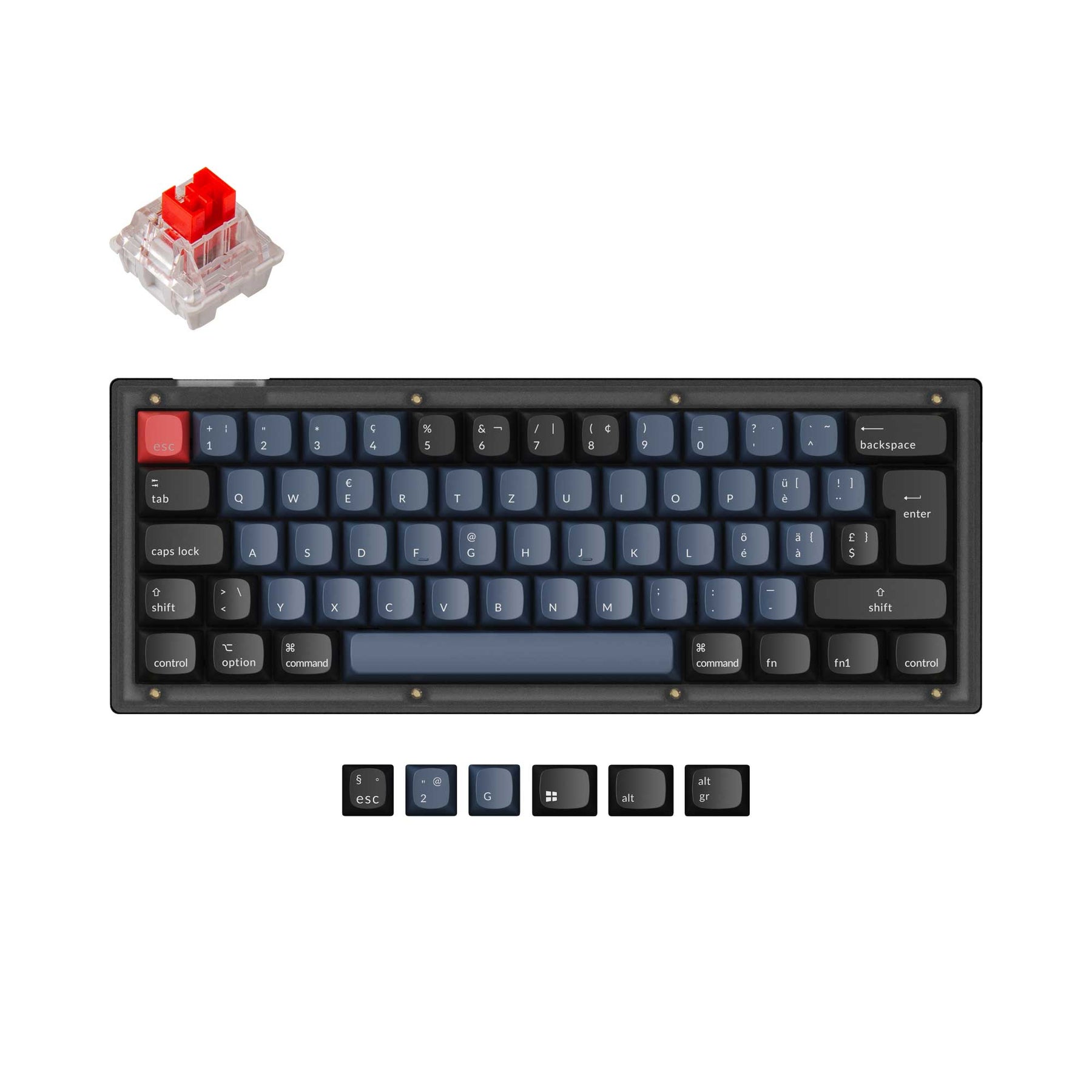 Keychron V4 QMK Custom Mechanical Keyboard ISO Layout Collection