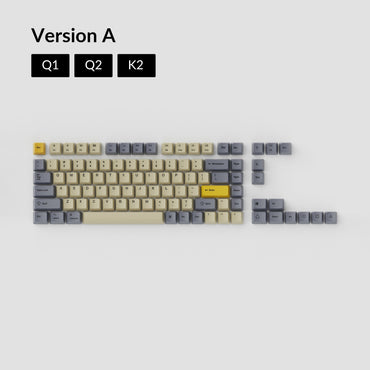 OEM Dye-Sub PBT Keycap Set - Wheat Grey