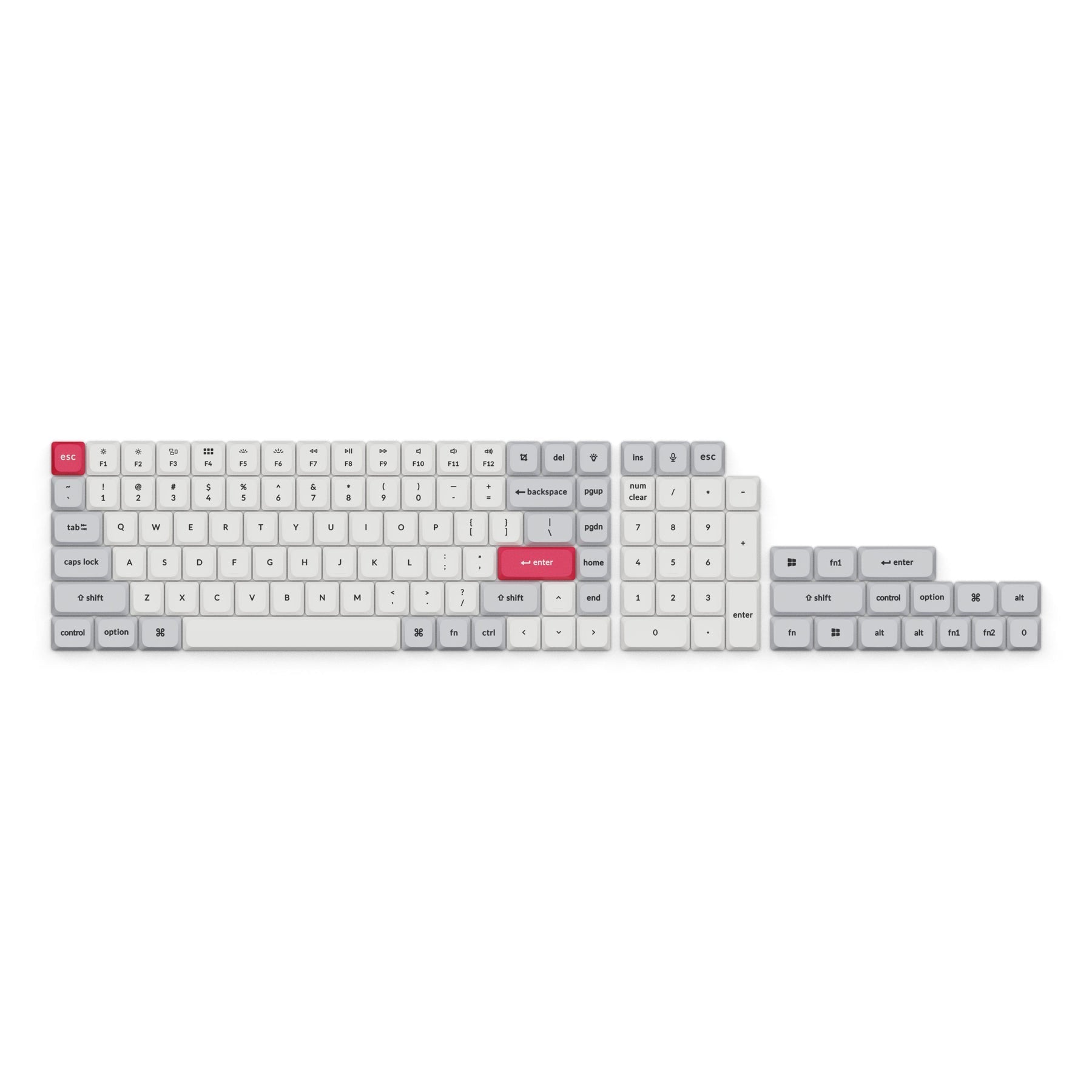 Set completo di copritasti Dye-Sub PBT LSA a basso profilo