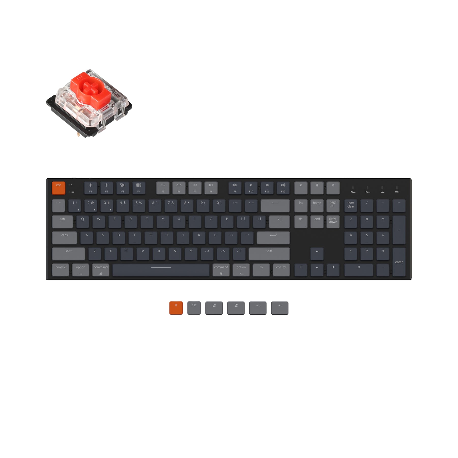 Tastiera meccanica personalizzata wireless Q8 Pro (layout Ali Tastiera meccanica personalizzata wireless Q8 Pro (layout Ali