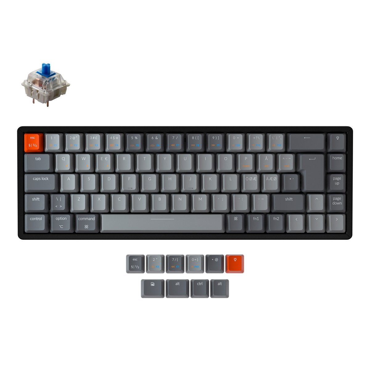 Tastiera meccanica wireless Keychron K6 (layout ISO nordico)