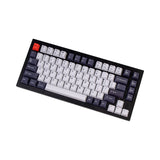 Set copritasti PBT colorante OEM - bianco e nero bluastro 