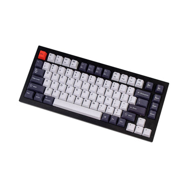 OEM Dye-Sub PBT Keycap Set - Bluish Black And White