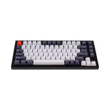 OEM Dye-Sub PBT Keycap Set - Bluish Black And White